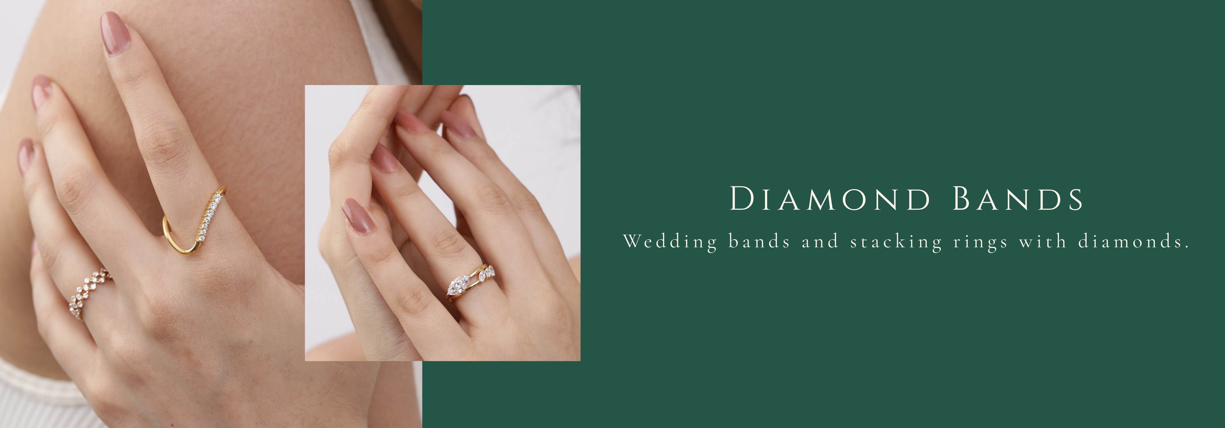 The perfect ceremonial wedding band or stunning everyday rings