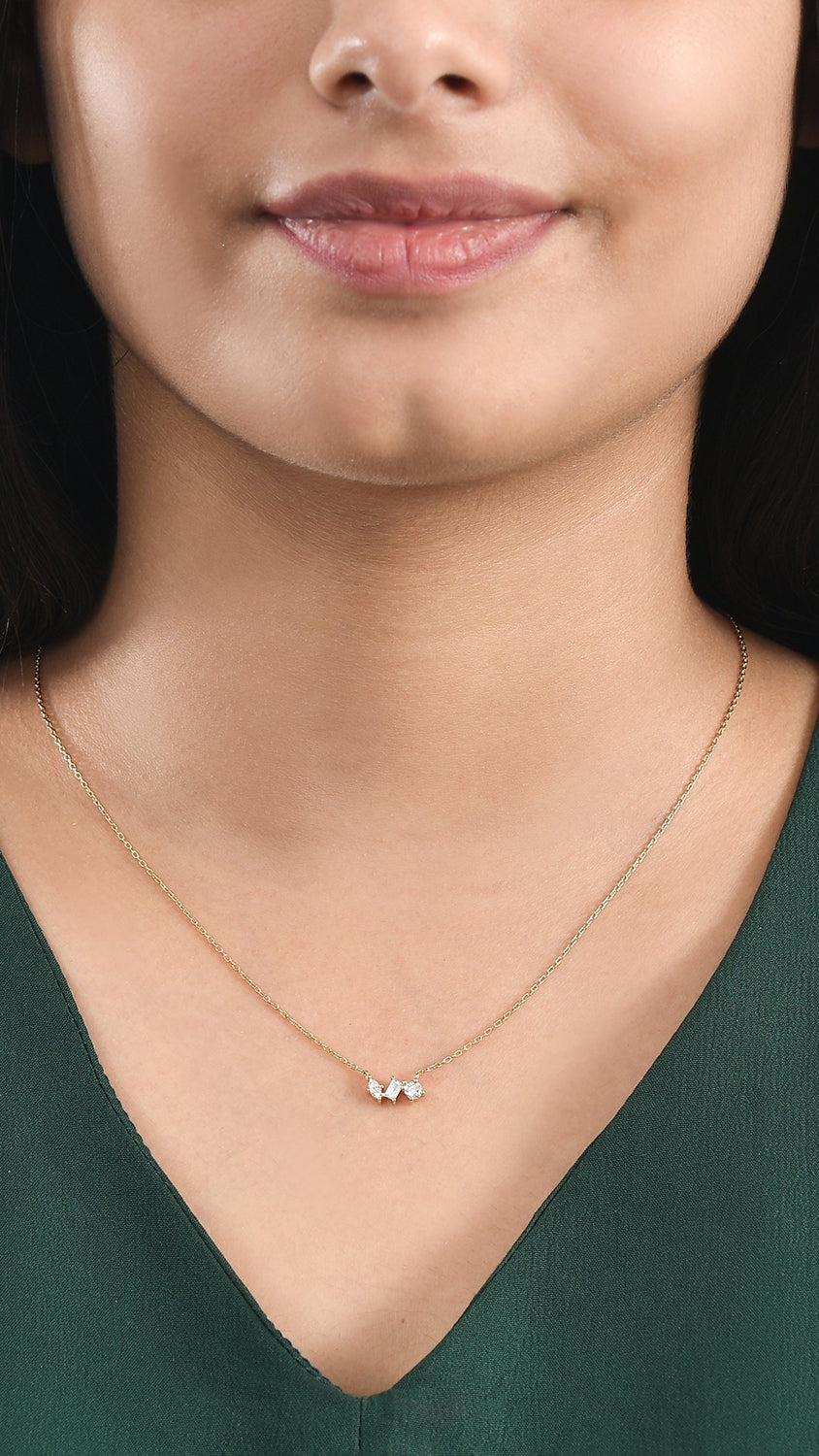 Valencia Three Stone Pendant