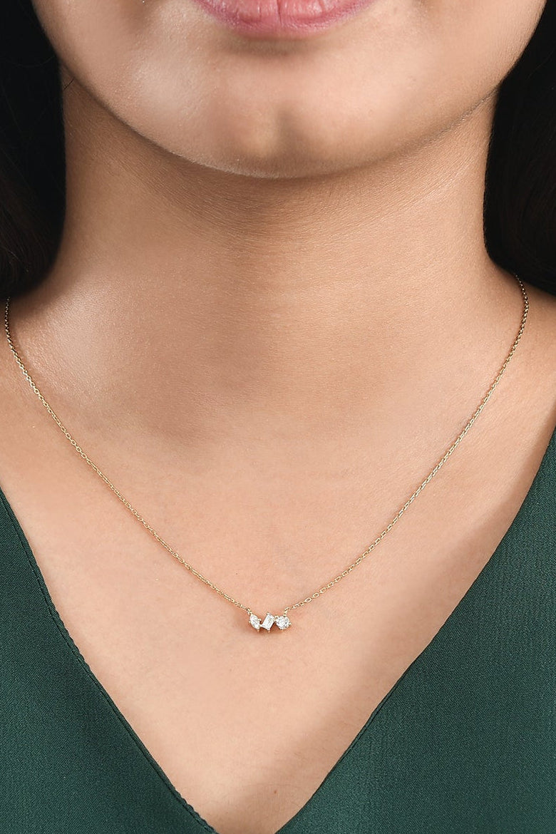 Valencia Three Stone Pendant