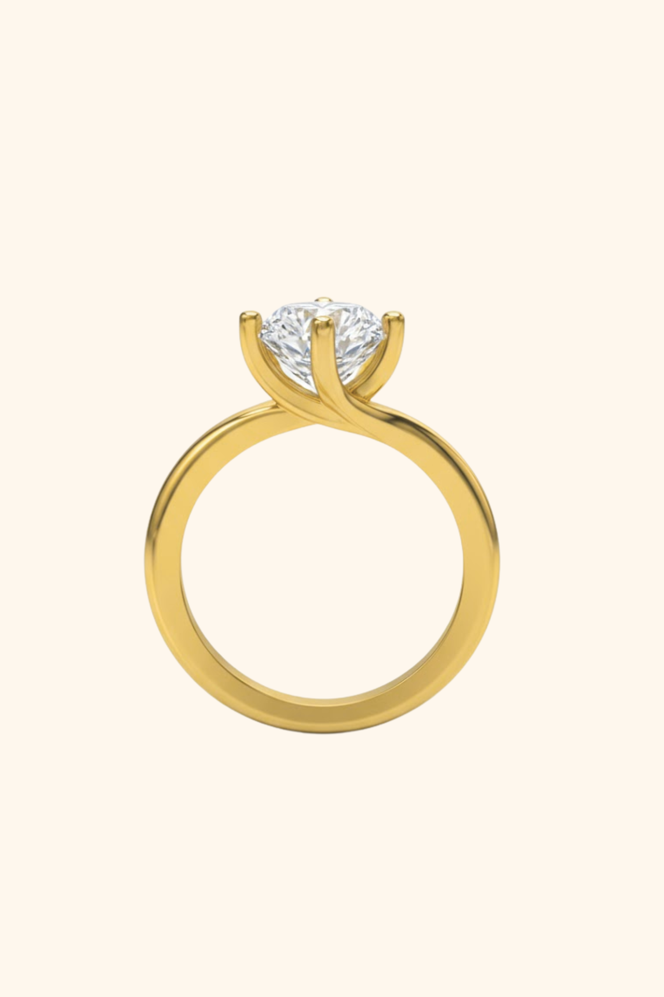 Aura Bypass Solitaire Ring