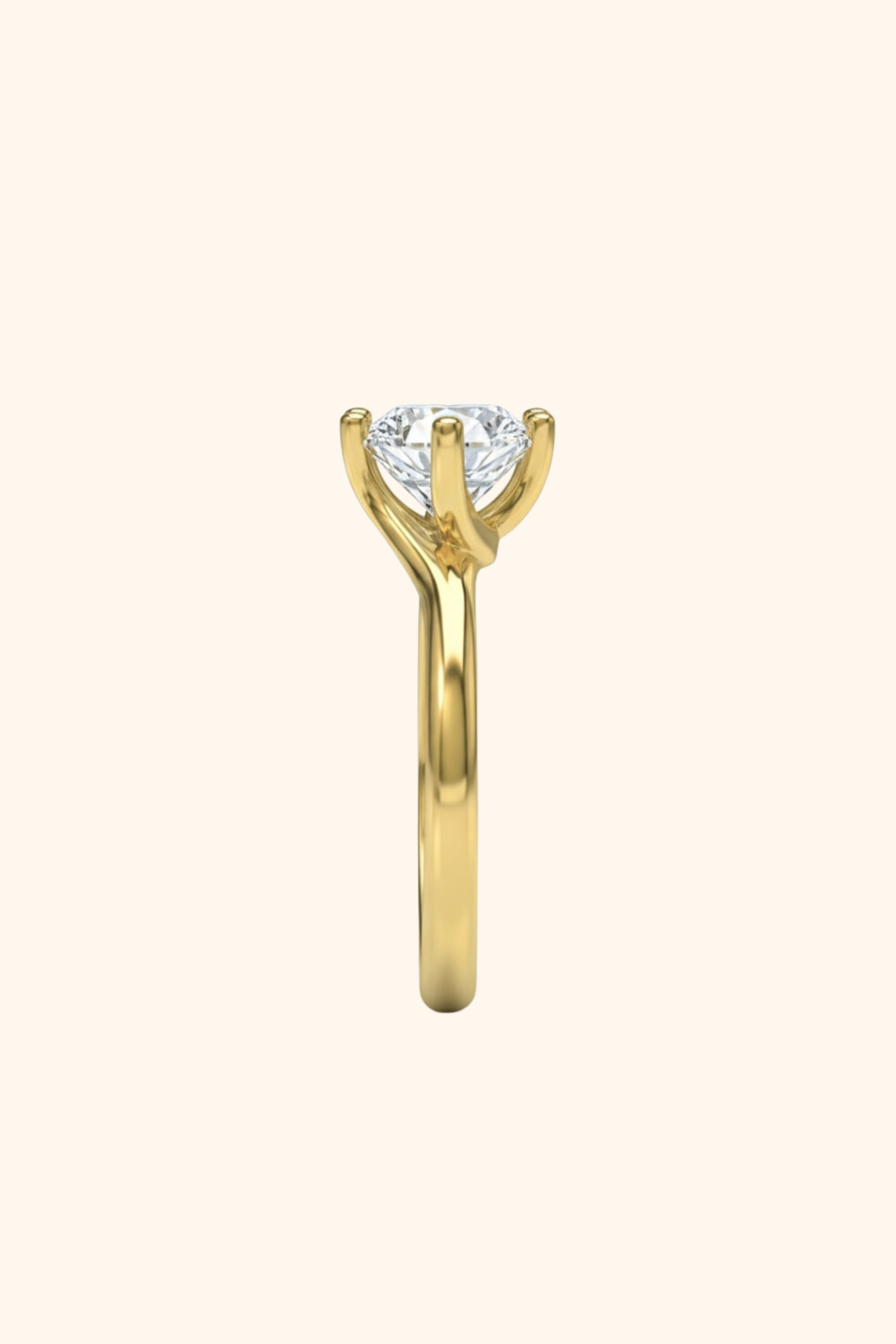 Aura Bypass Solitaire Ring
