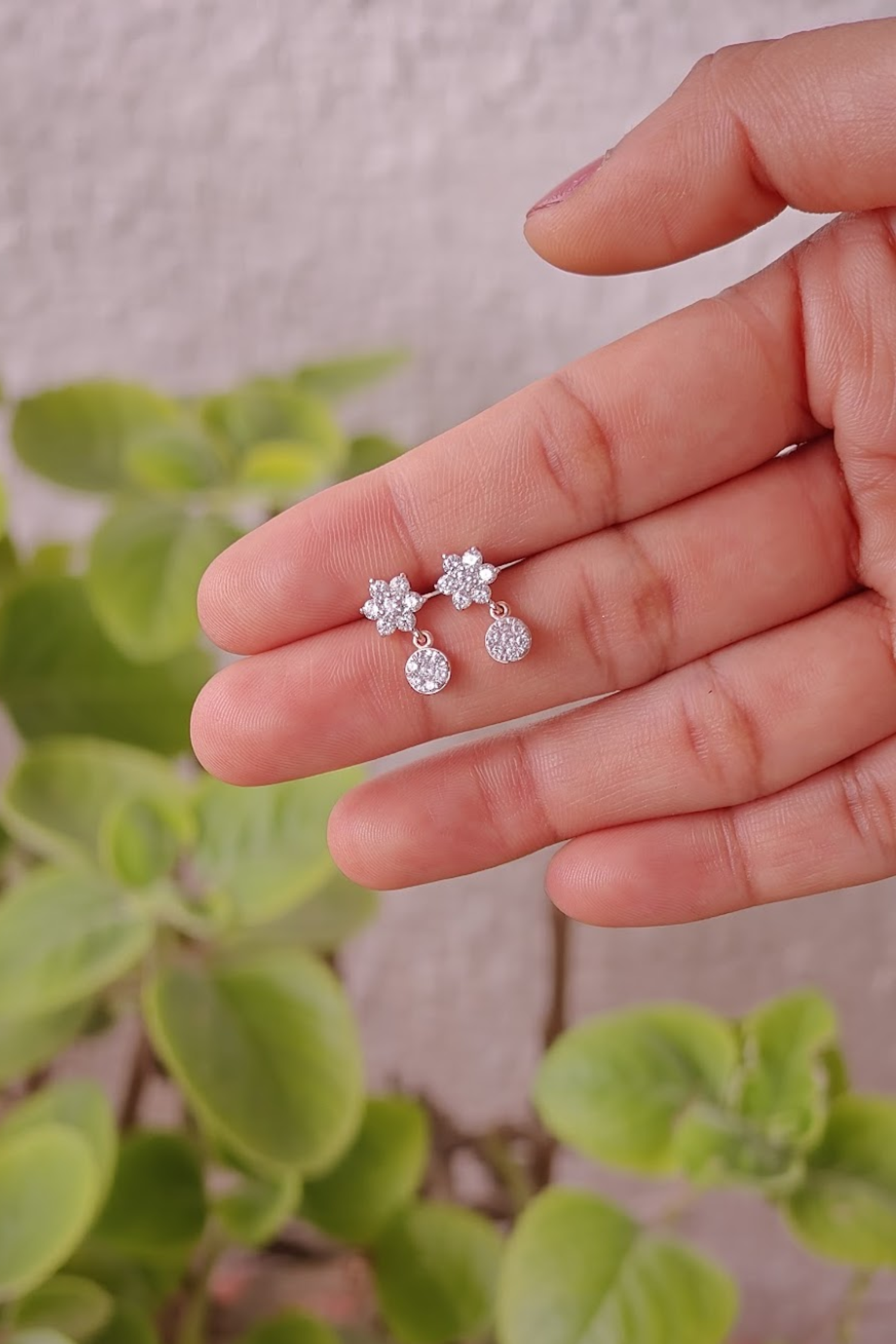 Syna Diamond Drop Earrings