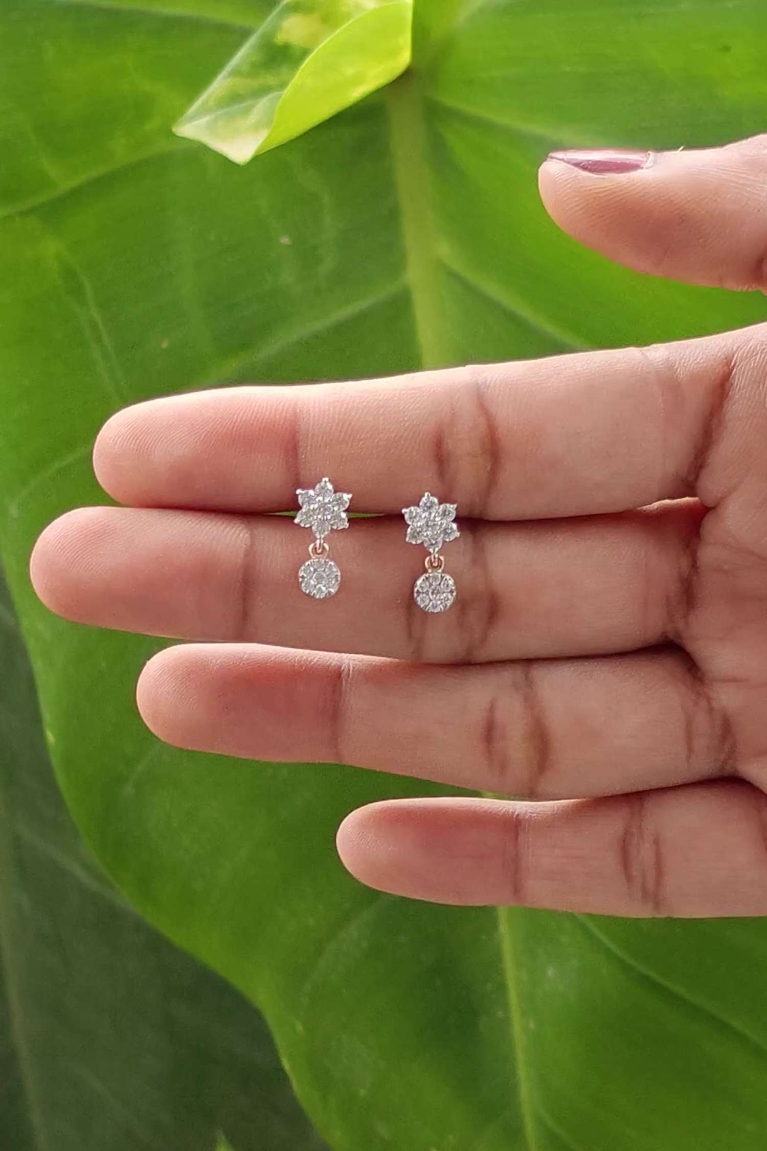 Syna Diamond Drop Earrings