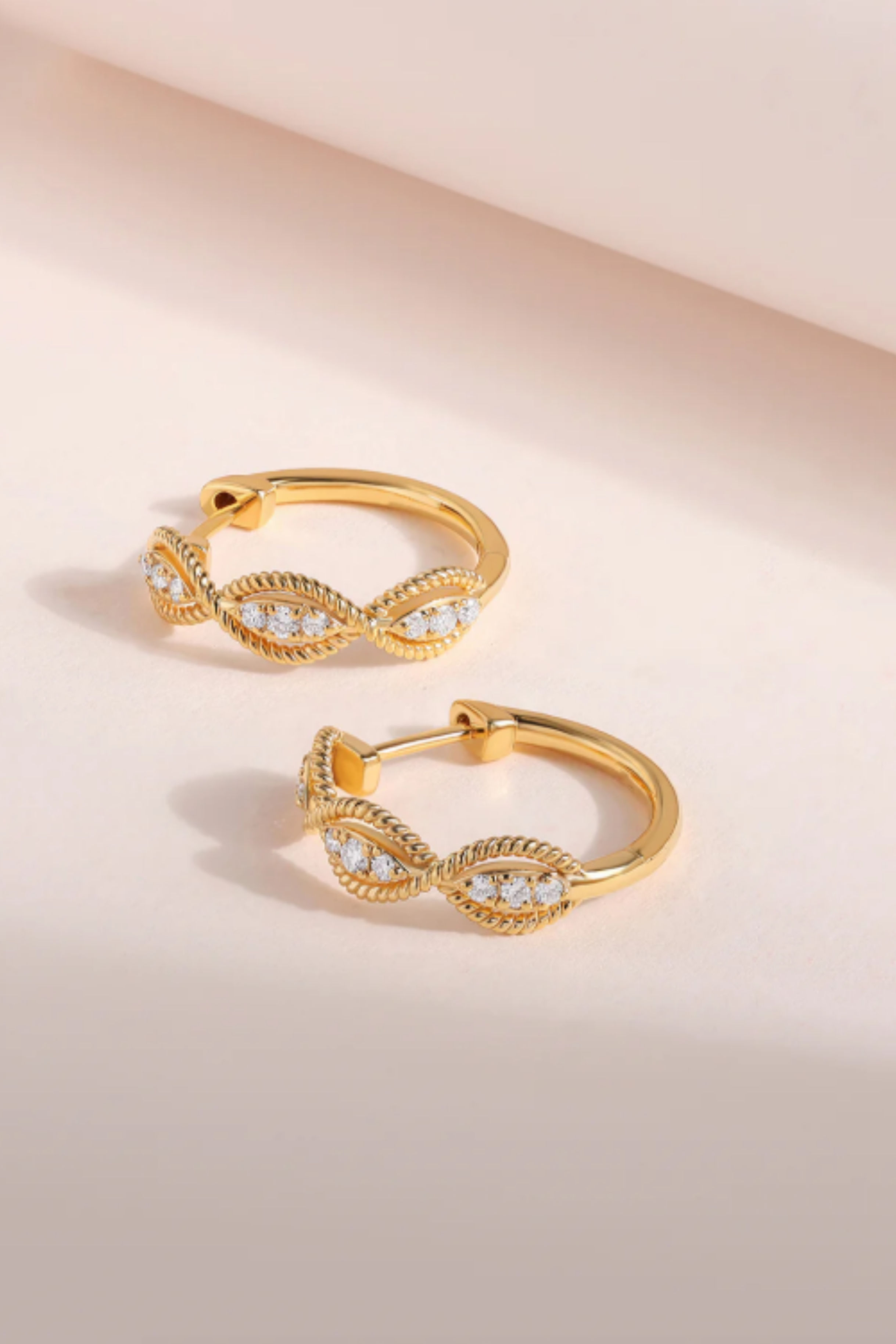 The Twisted Marquise Hoops