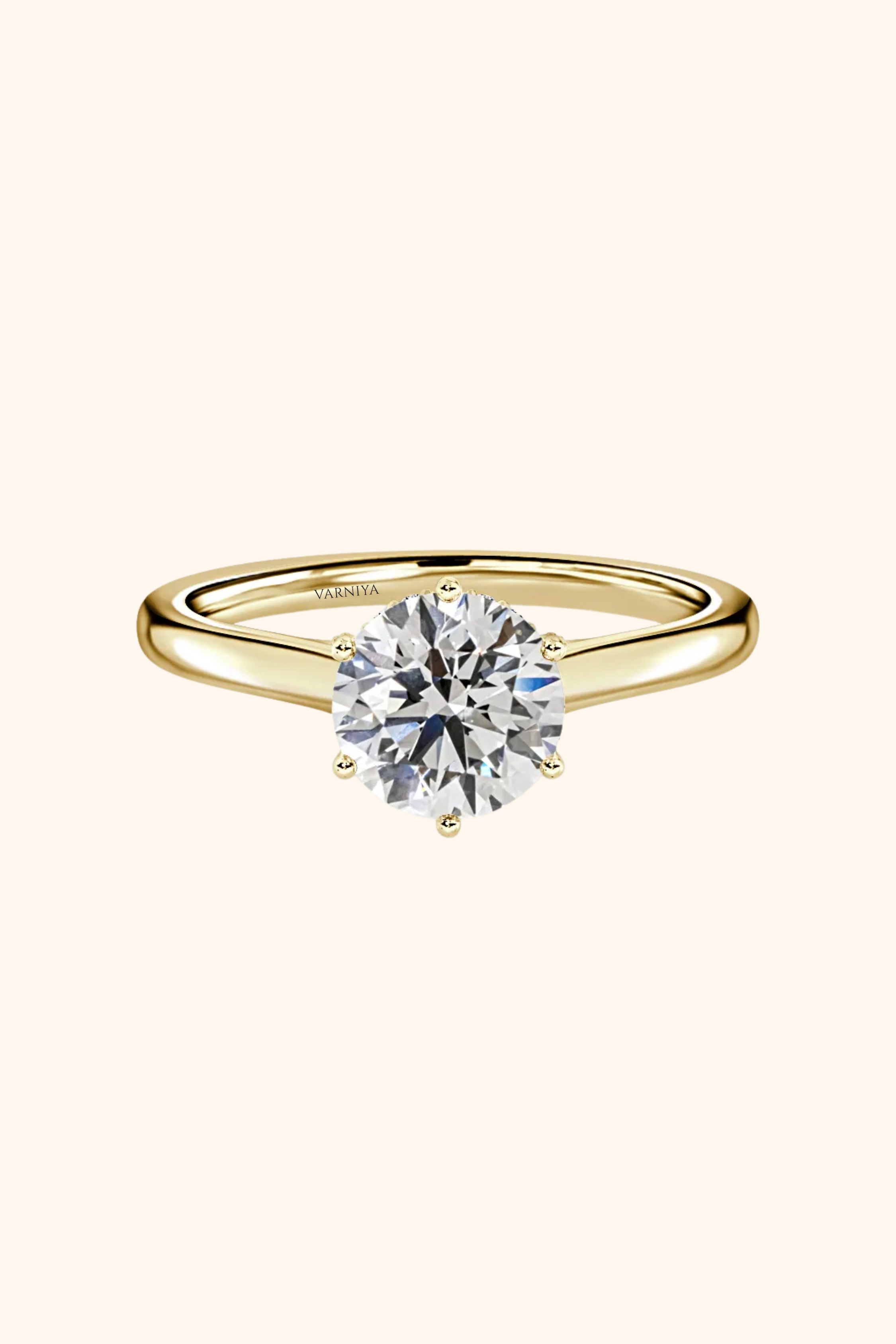 Elysian Round Hidden Halo Solitaire