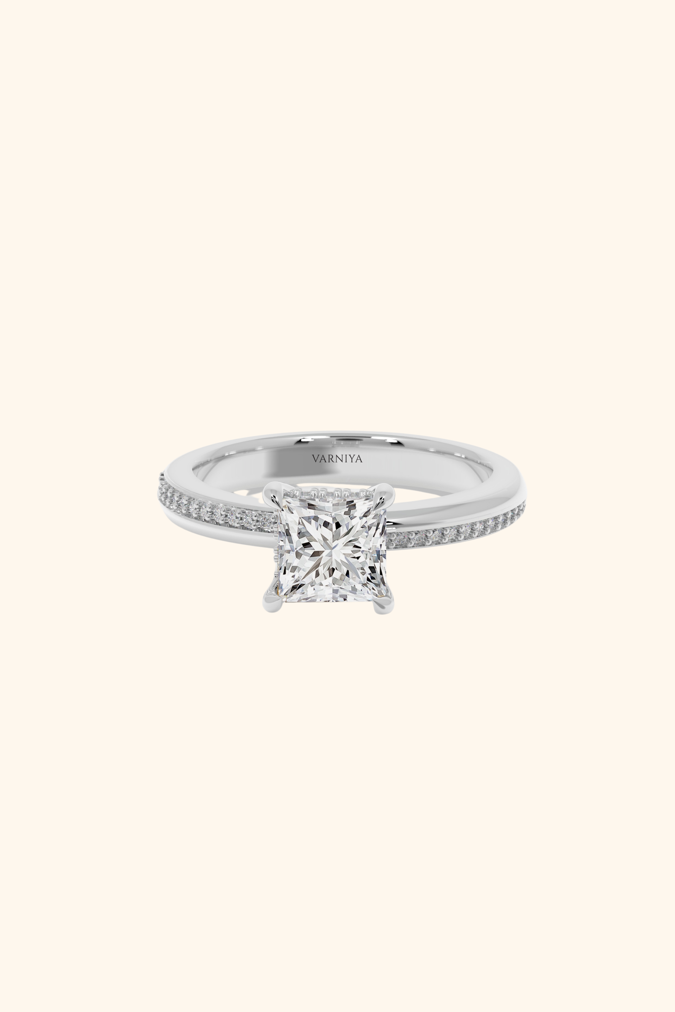 Joanna Princess Cut Solitaire Ring