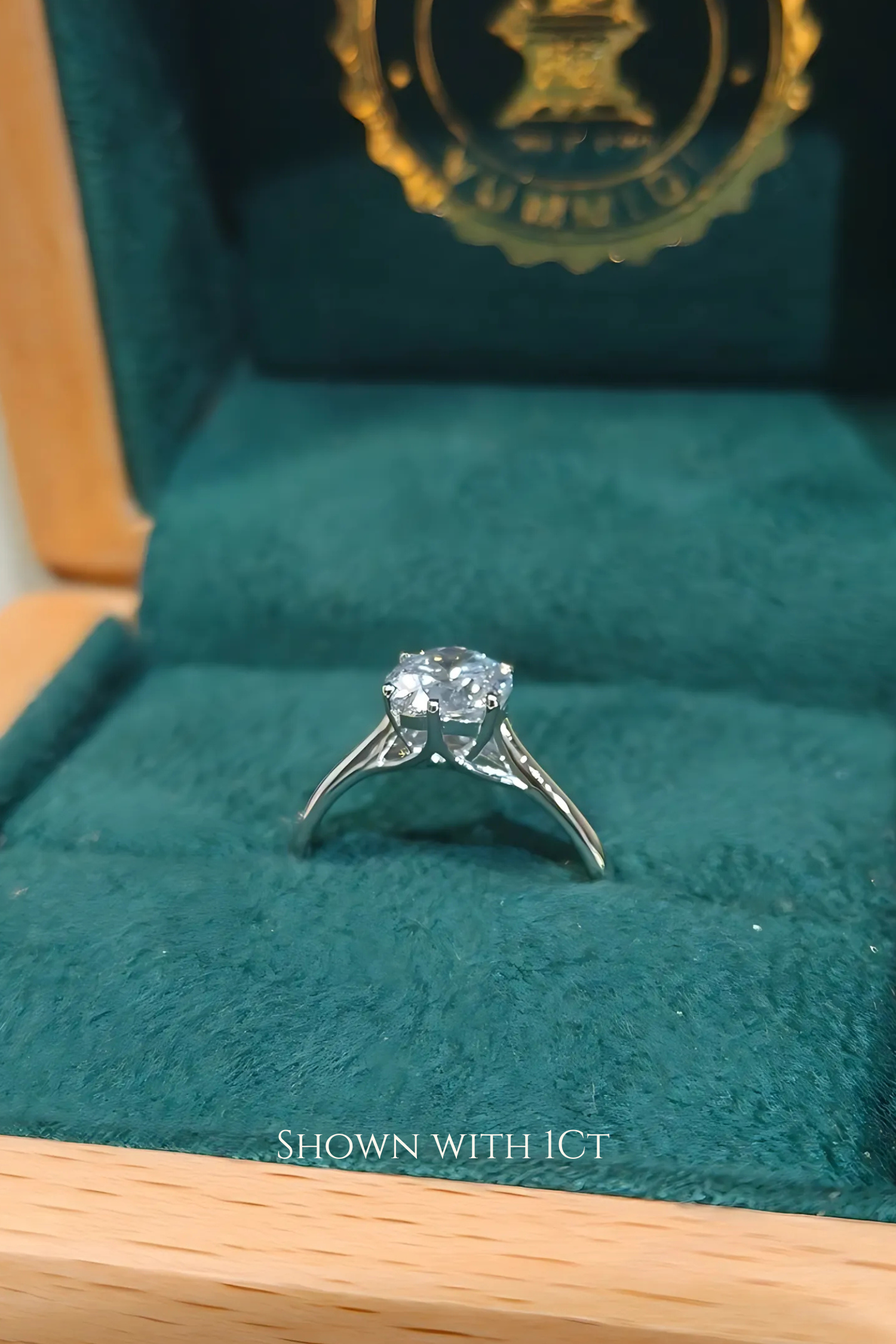 Classic 6 Prong Tulip Shank Round Solitaire Ring