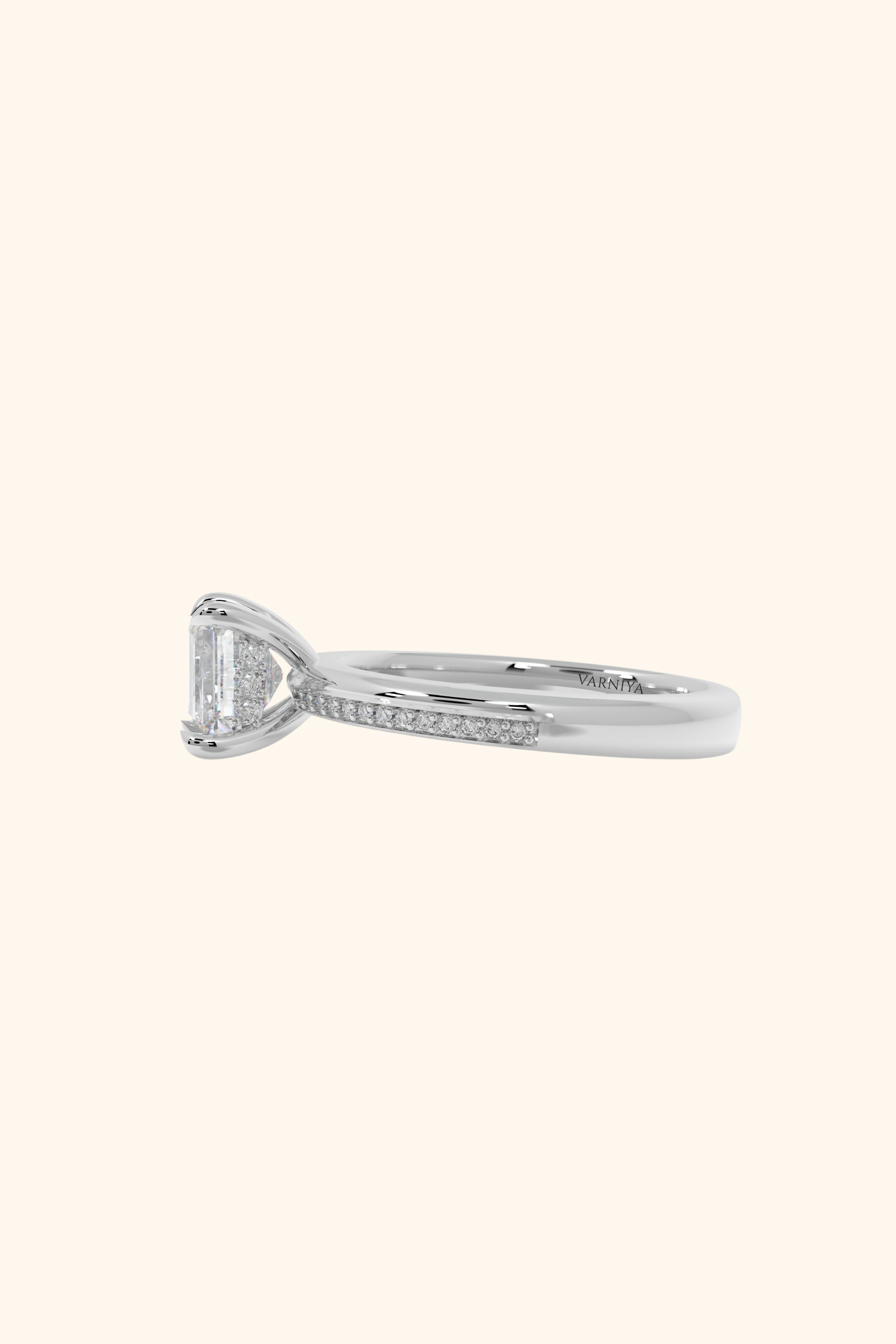 Joanna Princess Cut Solitaire Ring