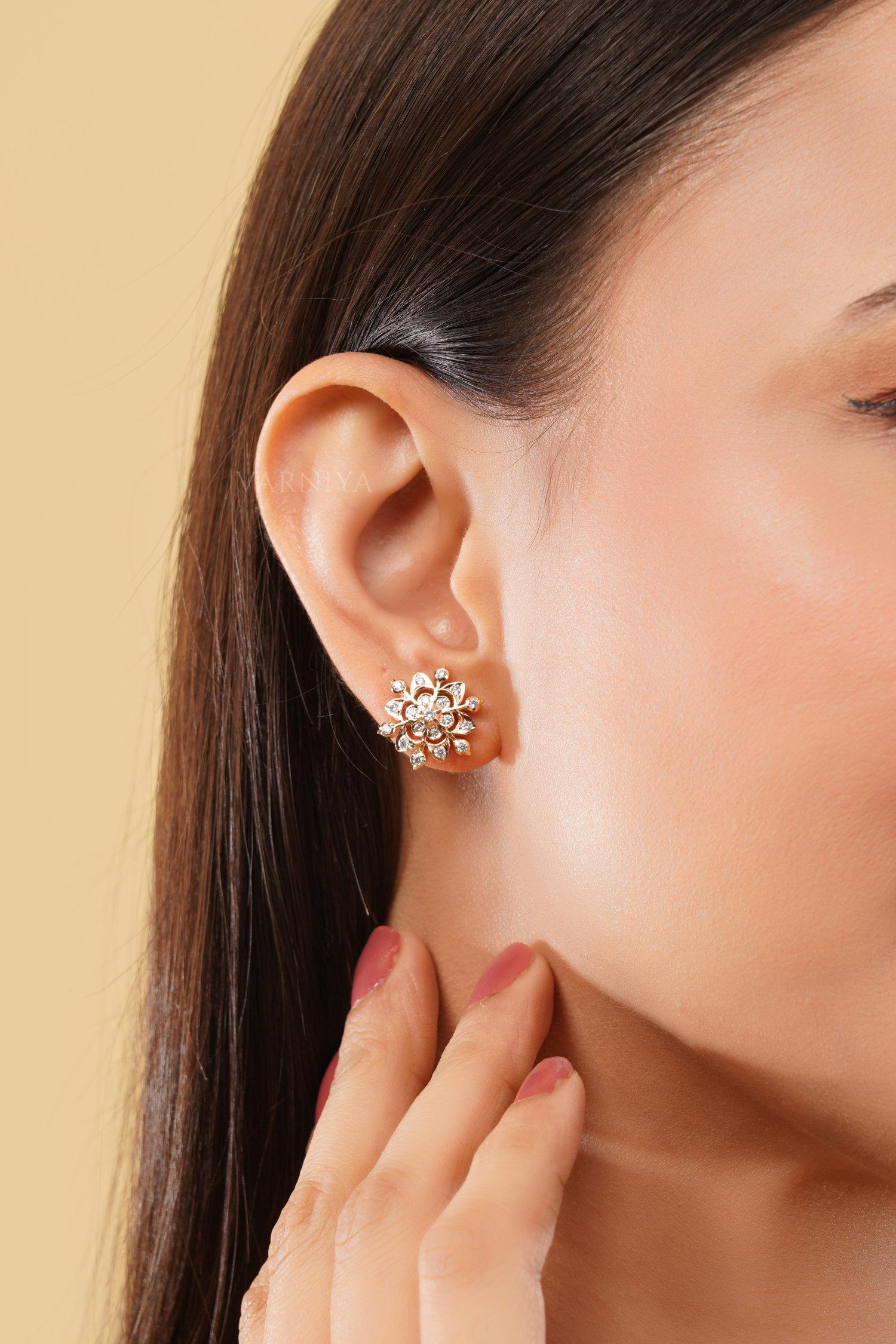 Traditional Elegant Petal Cluster Studs