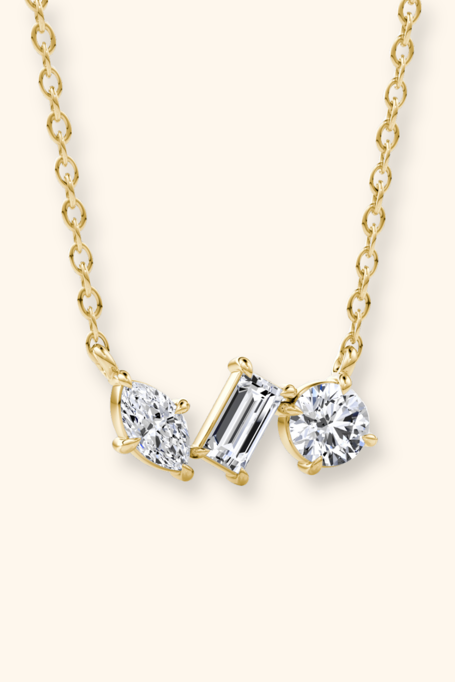 Valencia Three Stone Pendant