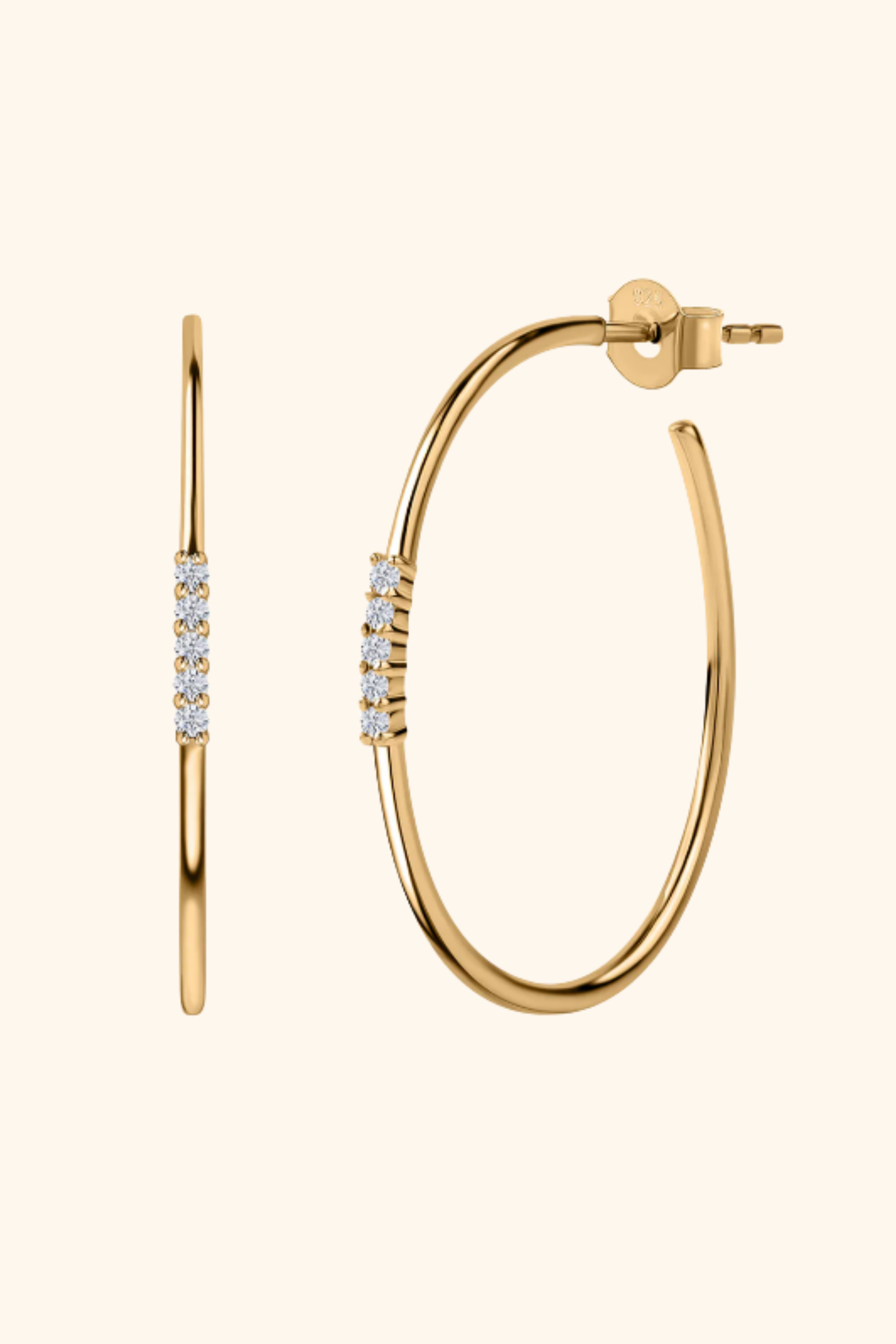 Golden Thread Hoops