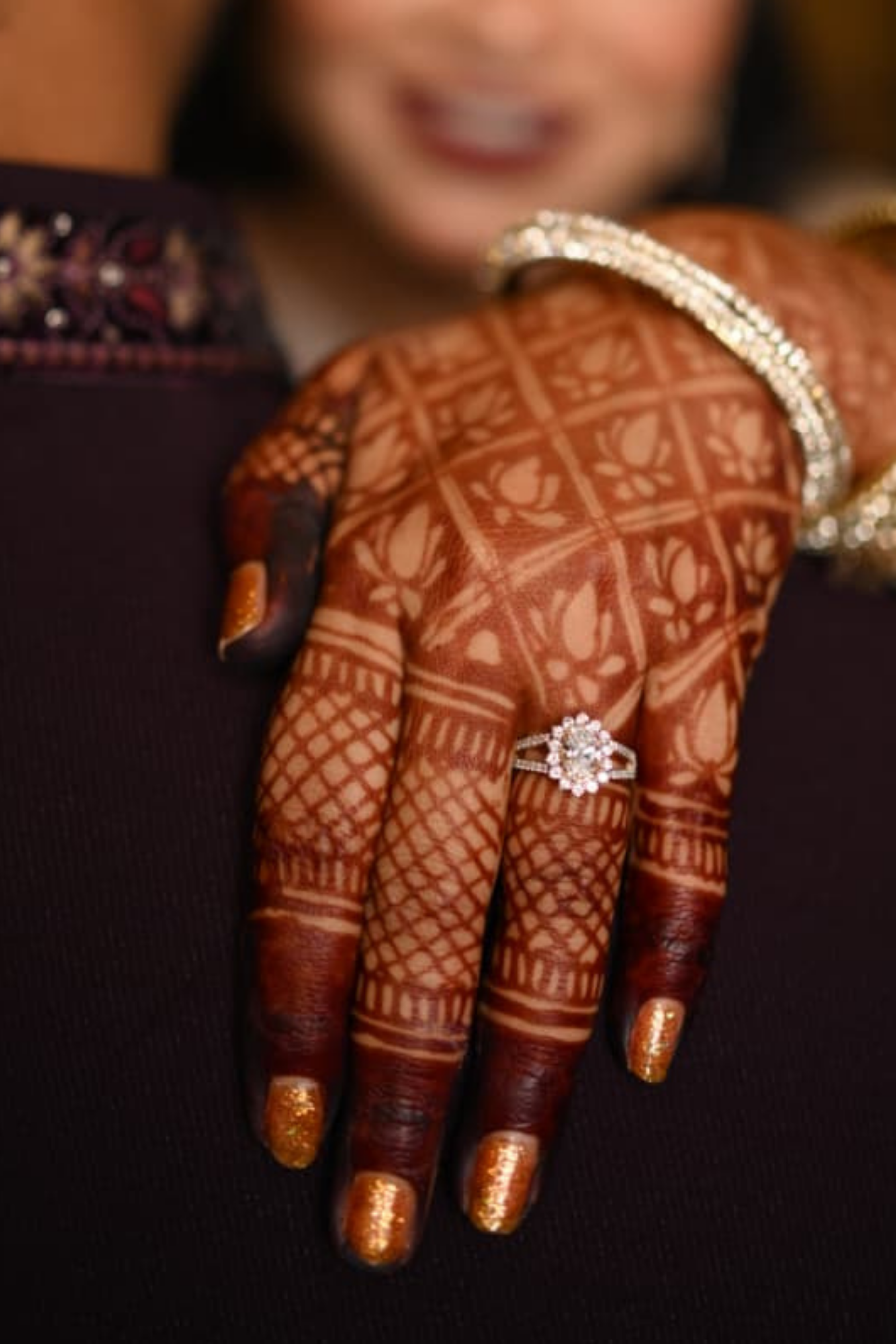 Veronique Oval Solitaire Halo Pavé Ring