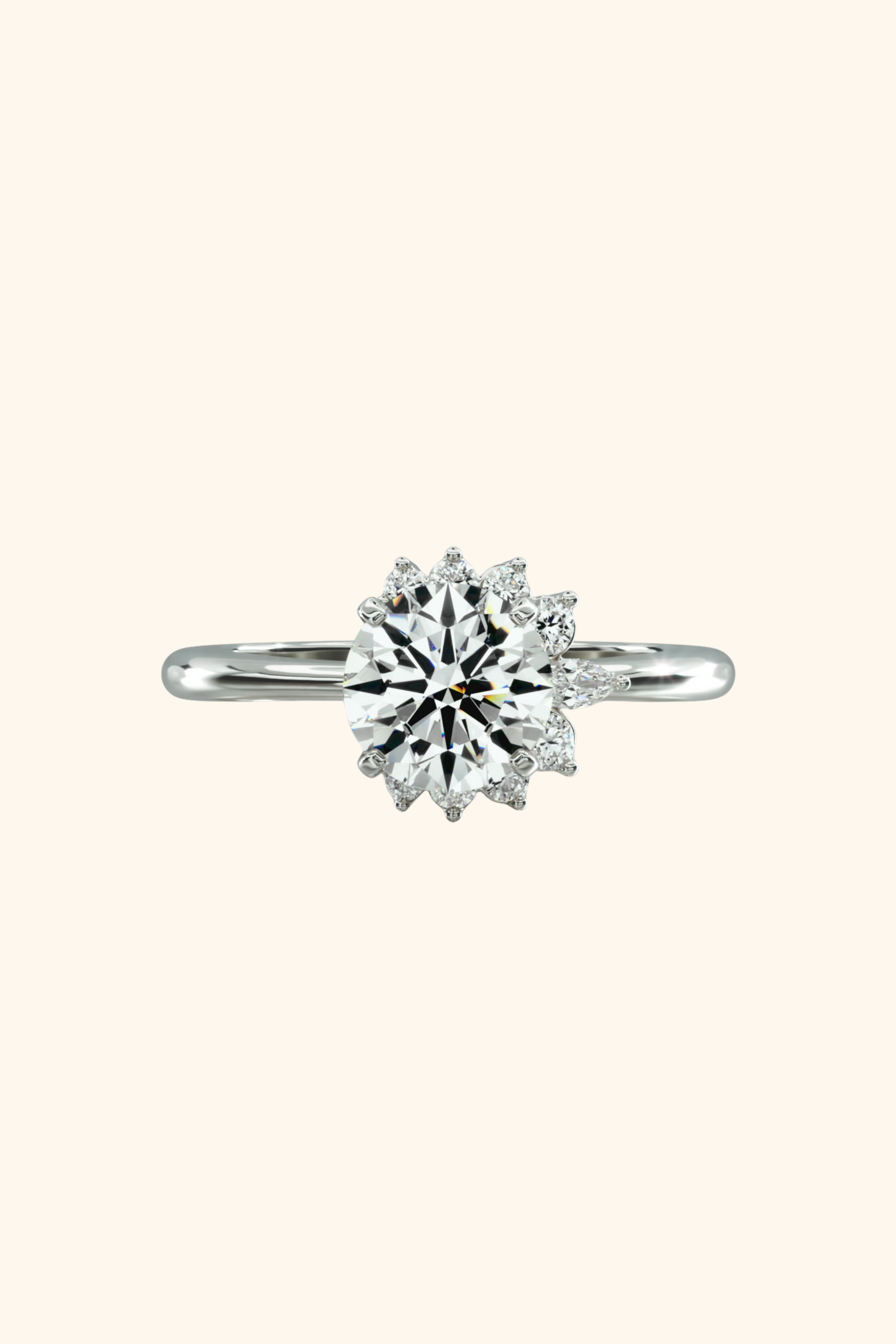 Amara Marquise Halo Ring