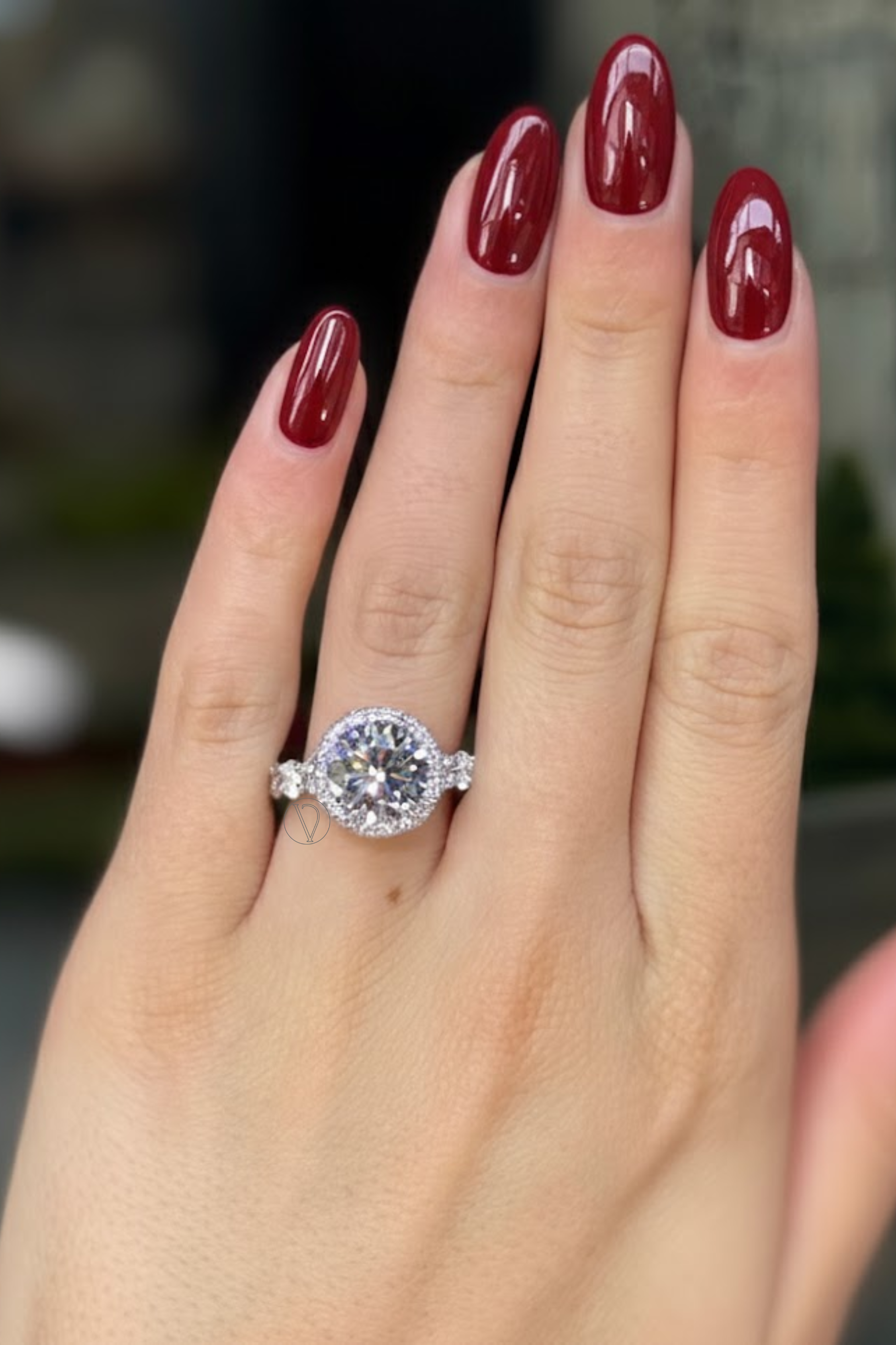 Carla Round Solitaire Half Eternity Ring