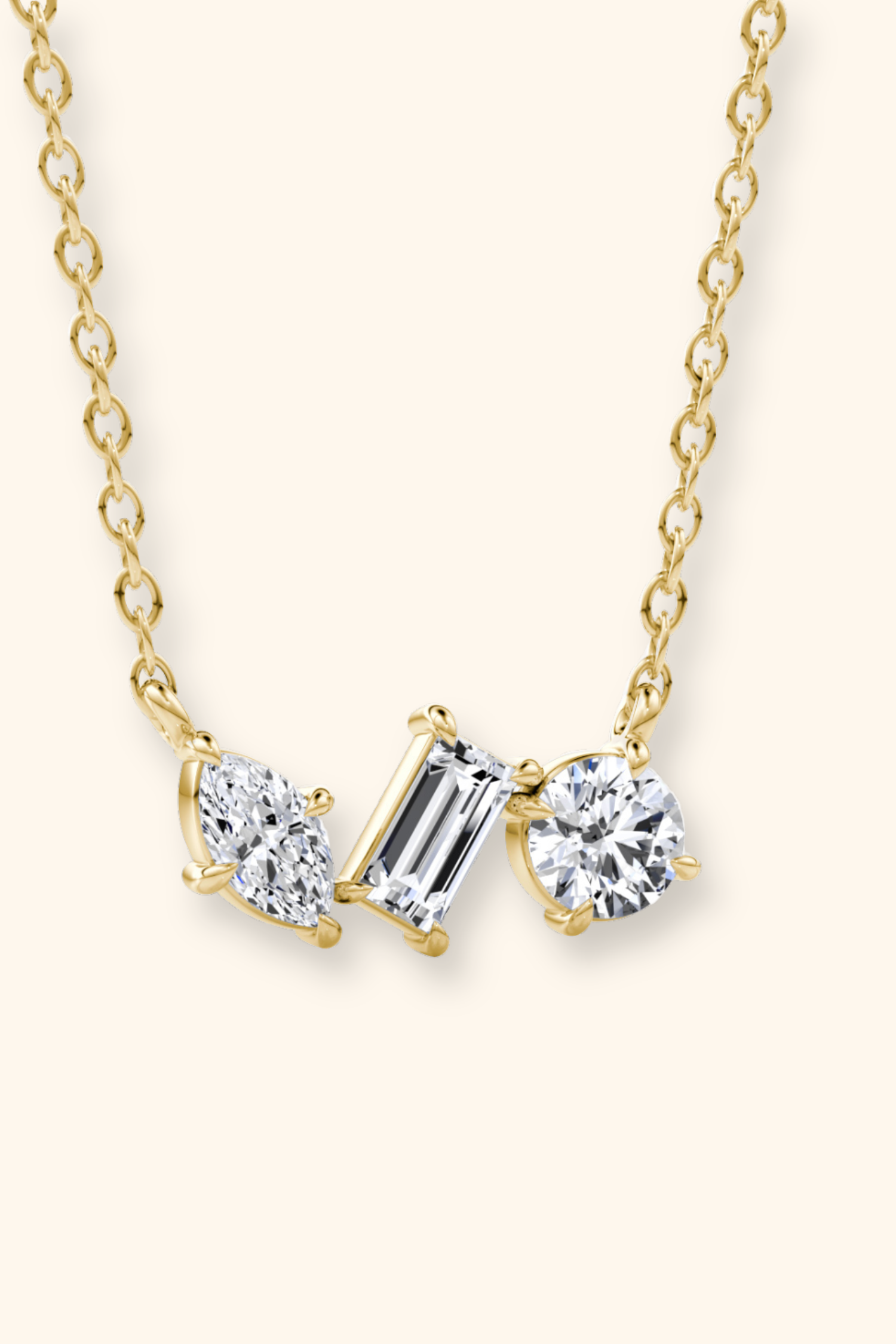 Valencia Three Stone Pendant