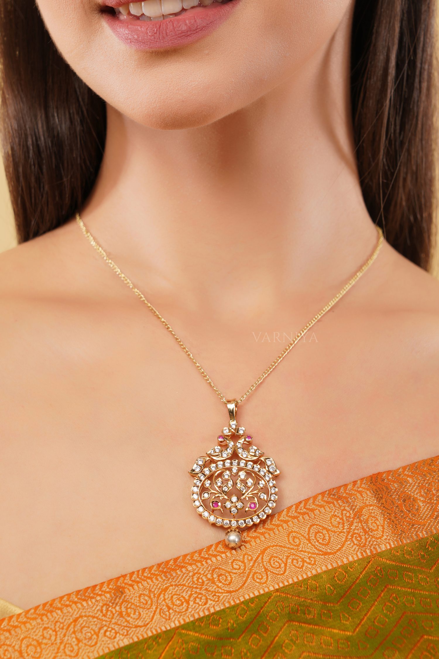 Traditional Floral Bloom Pendant