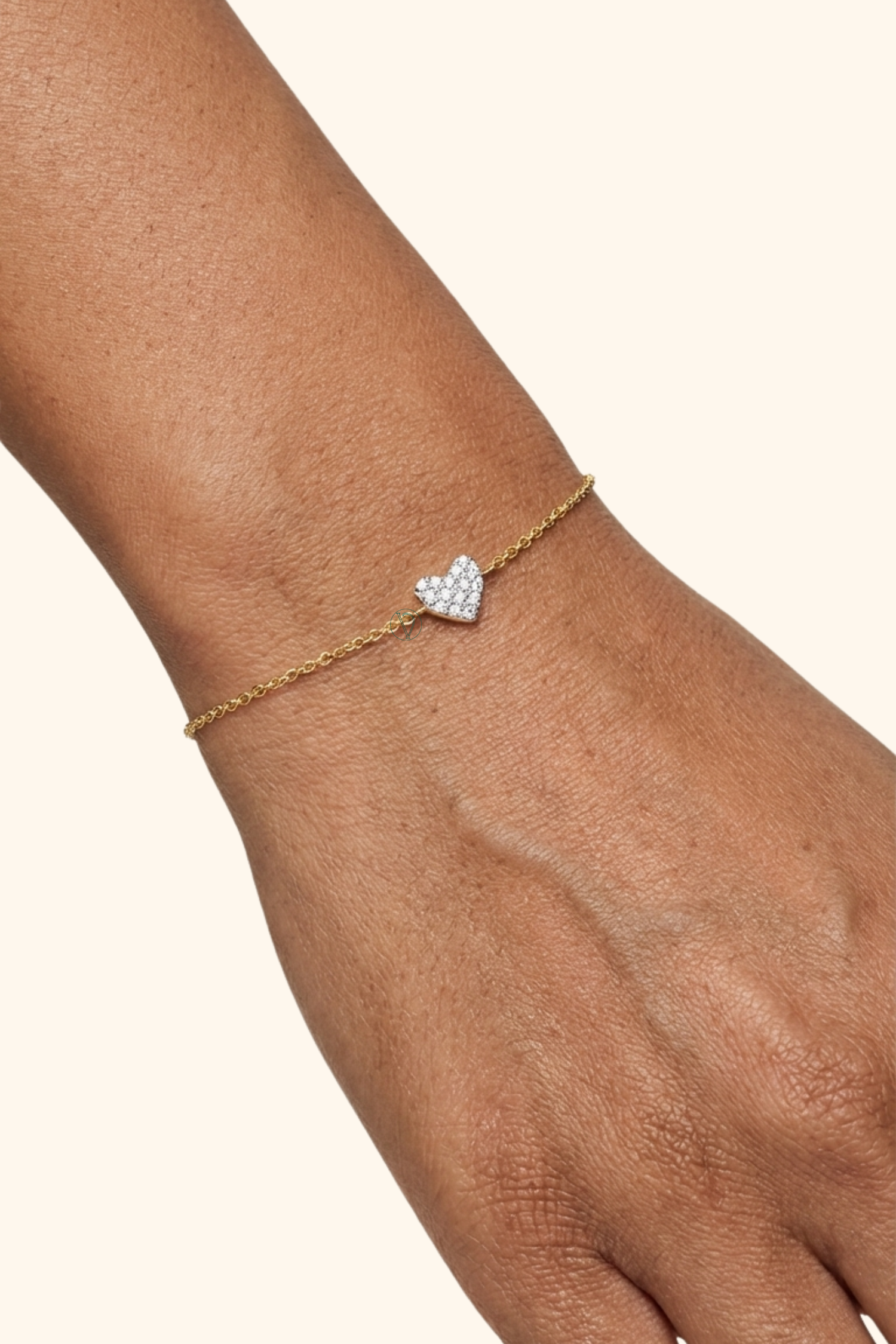 Pavé Heart Bracelet