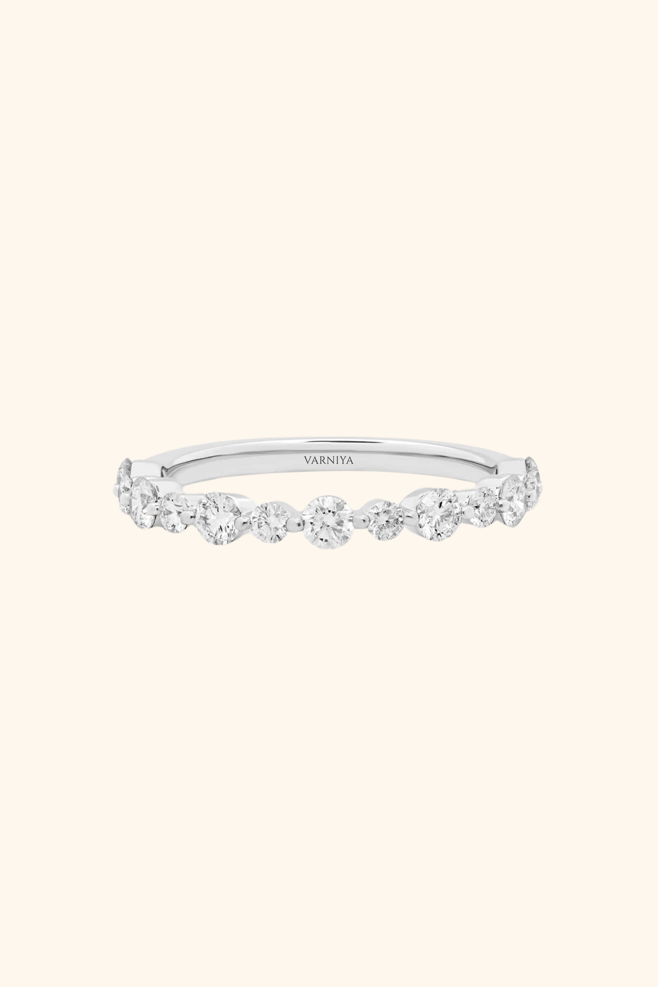 Marquise and Round Half Eternity Band
