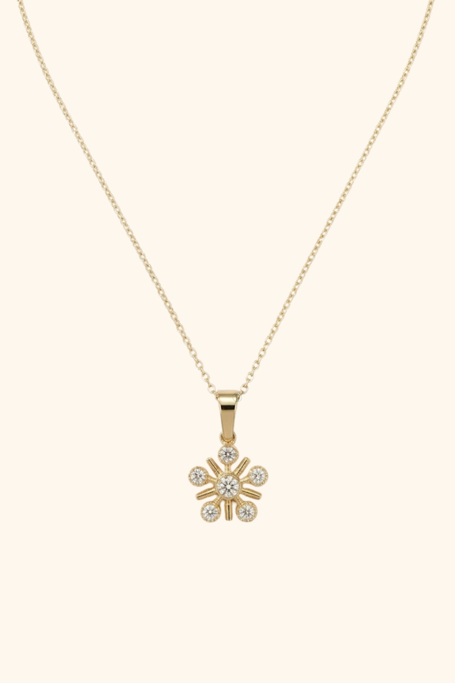 Floral Cluster Diamond Pendant