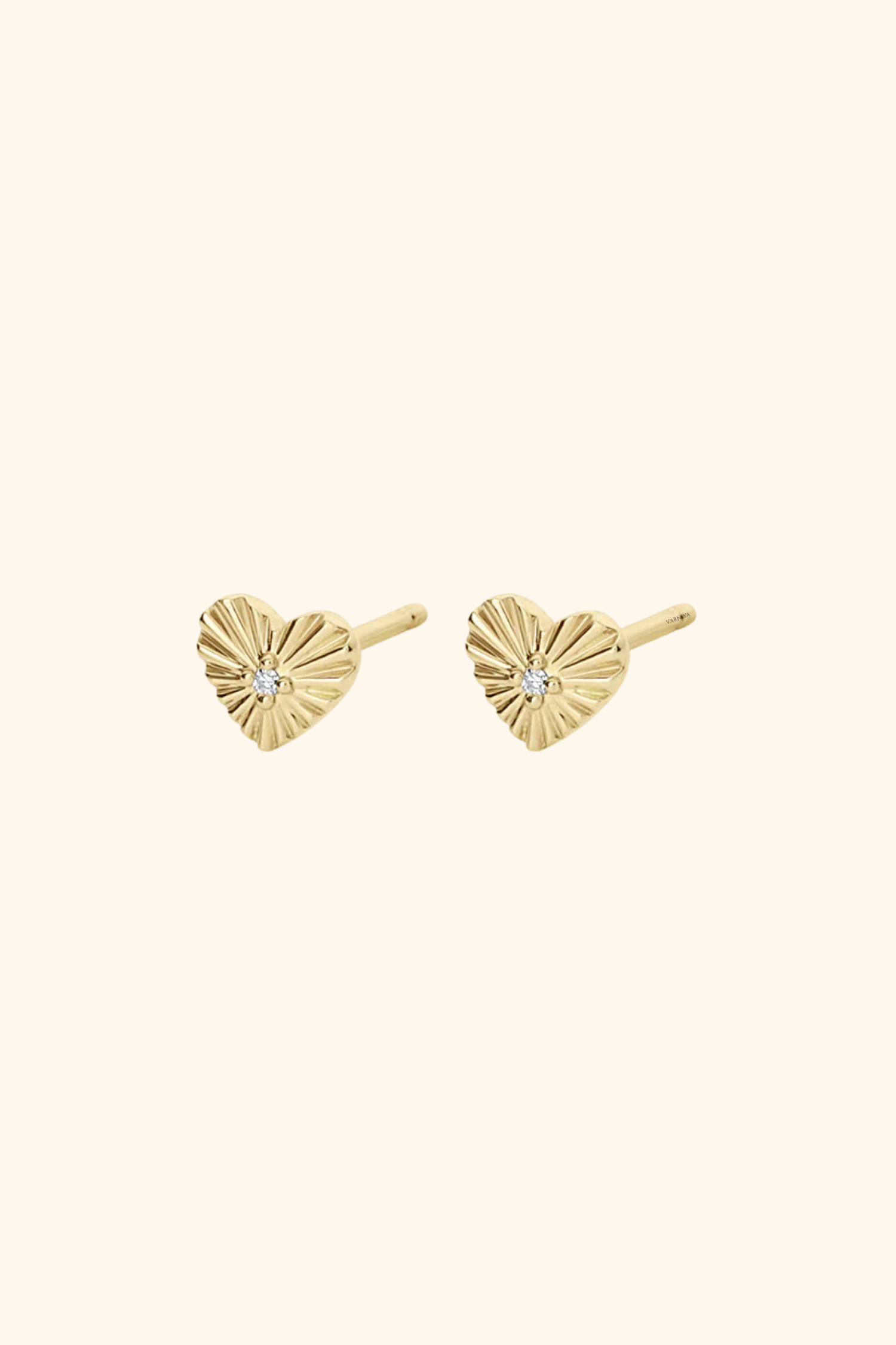 Vintage Heart Studs