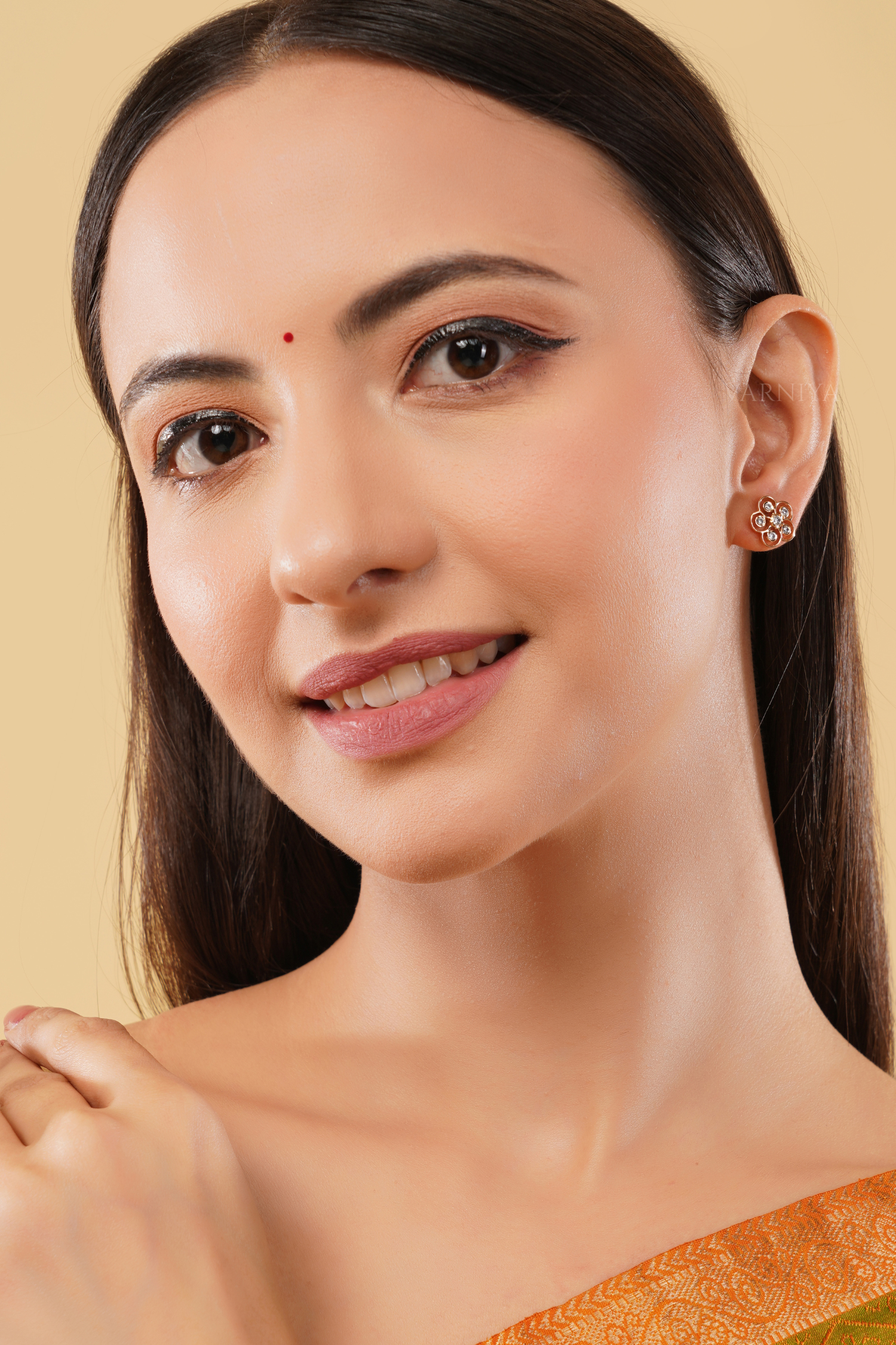 Traditional Classic Floral Studs