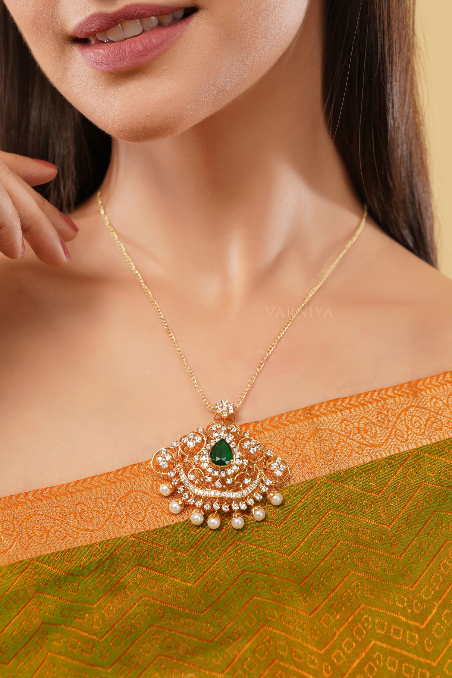 Traditional Double Halo Pendant