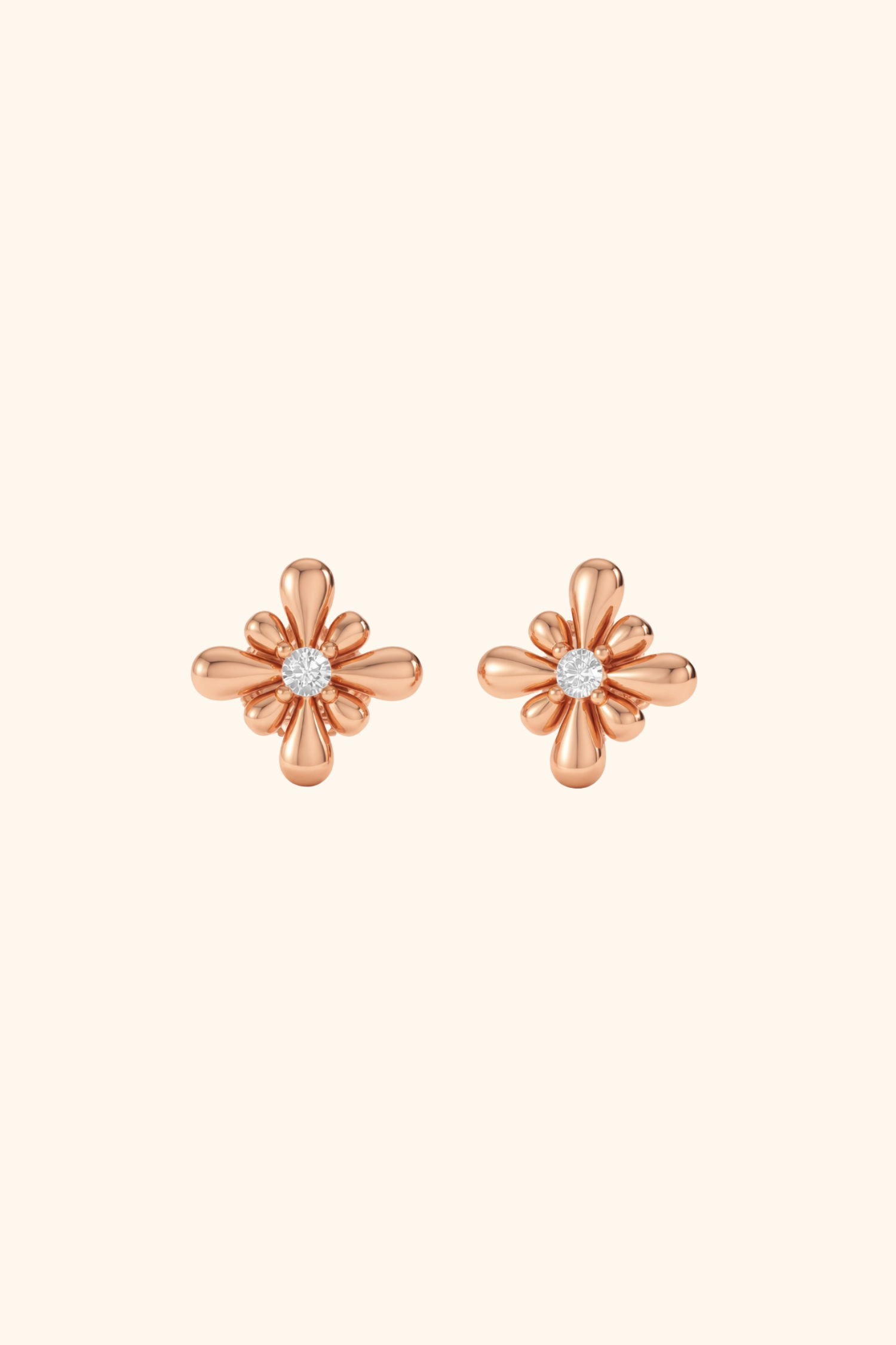 Scalloped Petal Studs