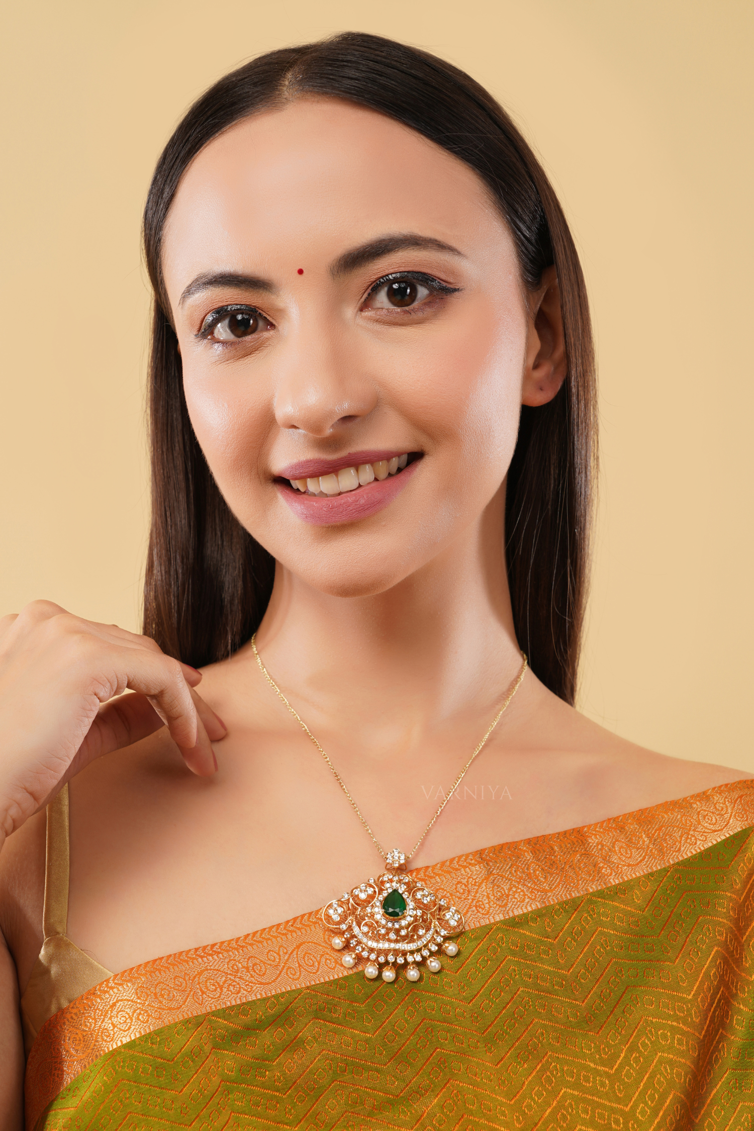 Traditional Double Halo Pendant