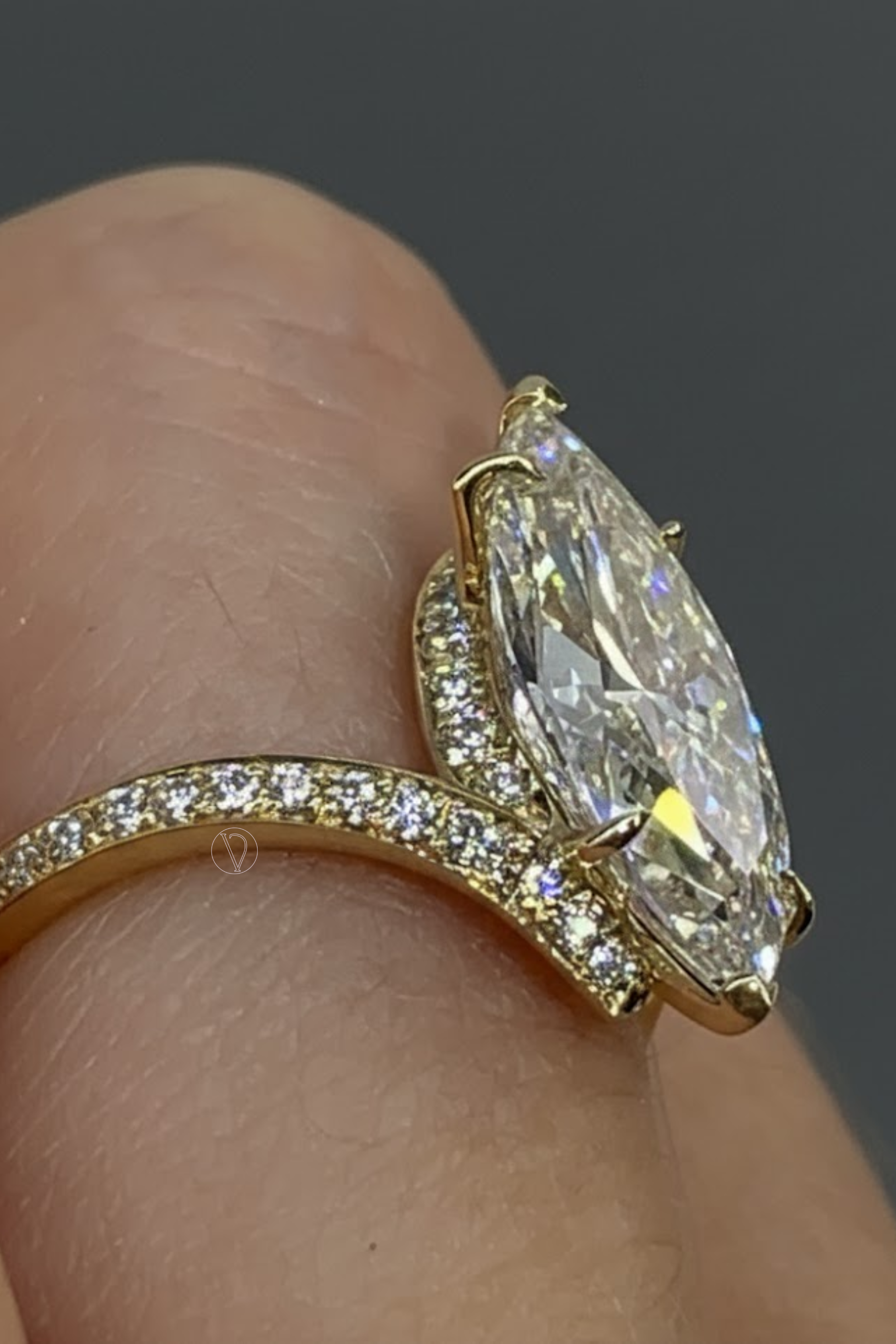 Ellie Marquise Solitaire Ring