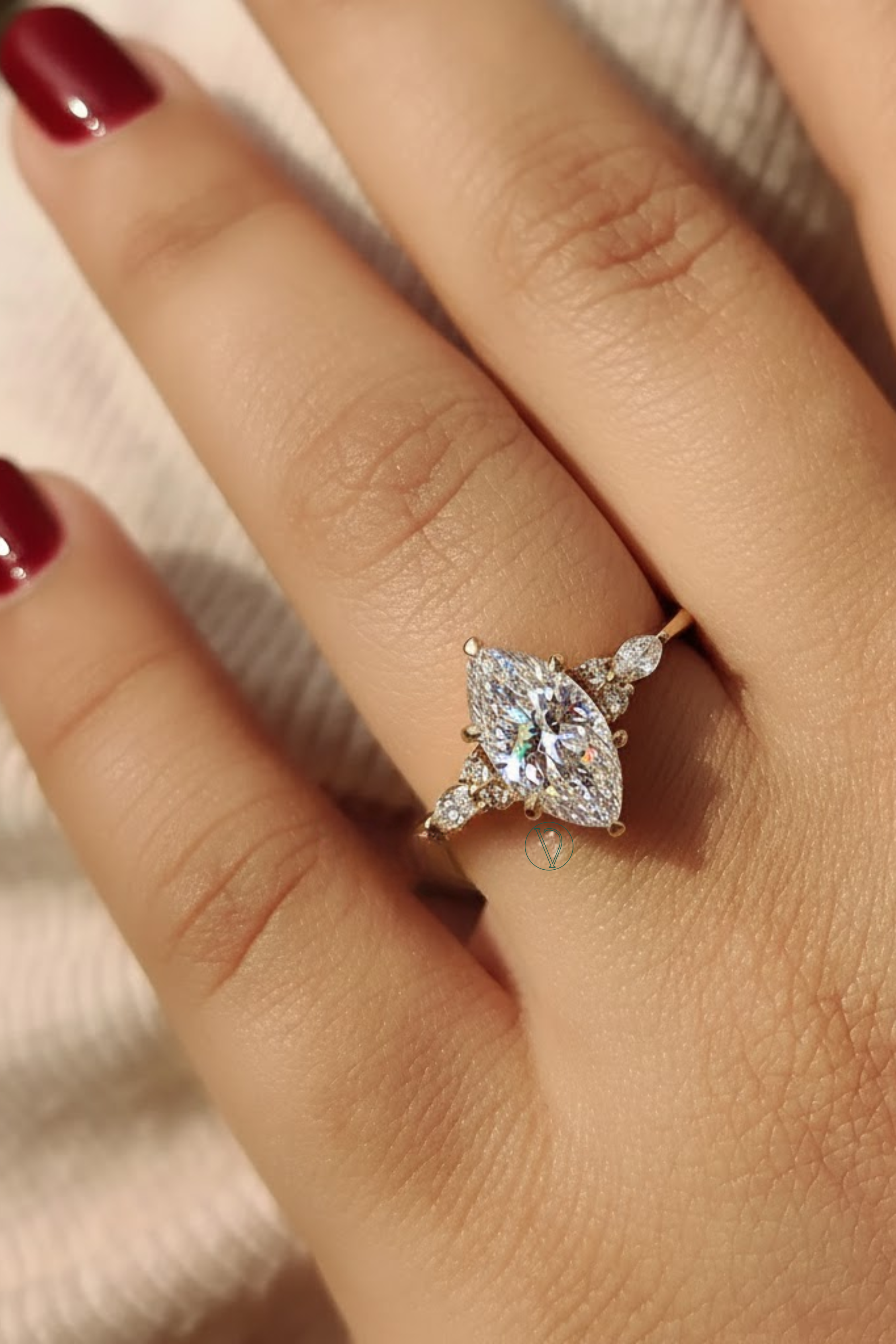 Nadia Marquise Solitaire Ring