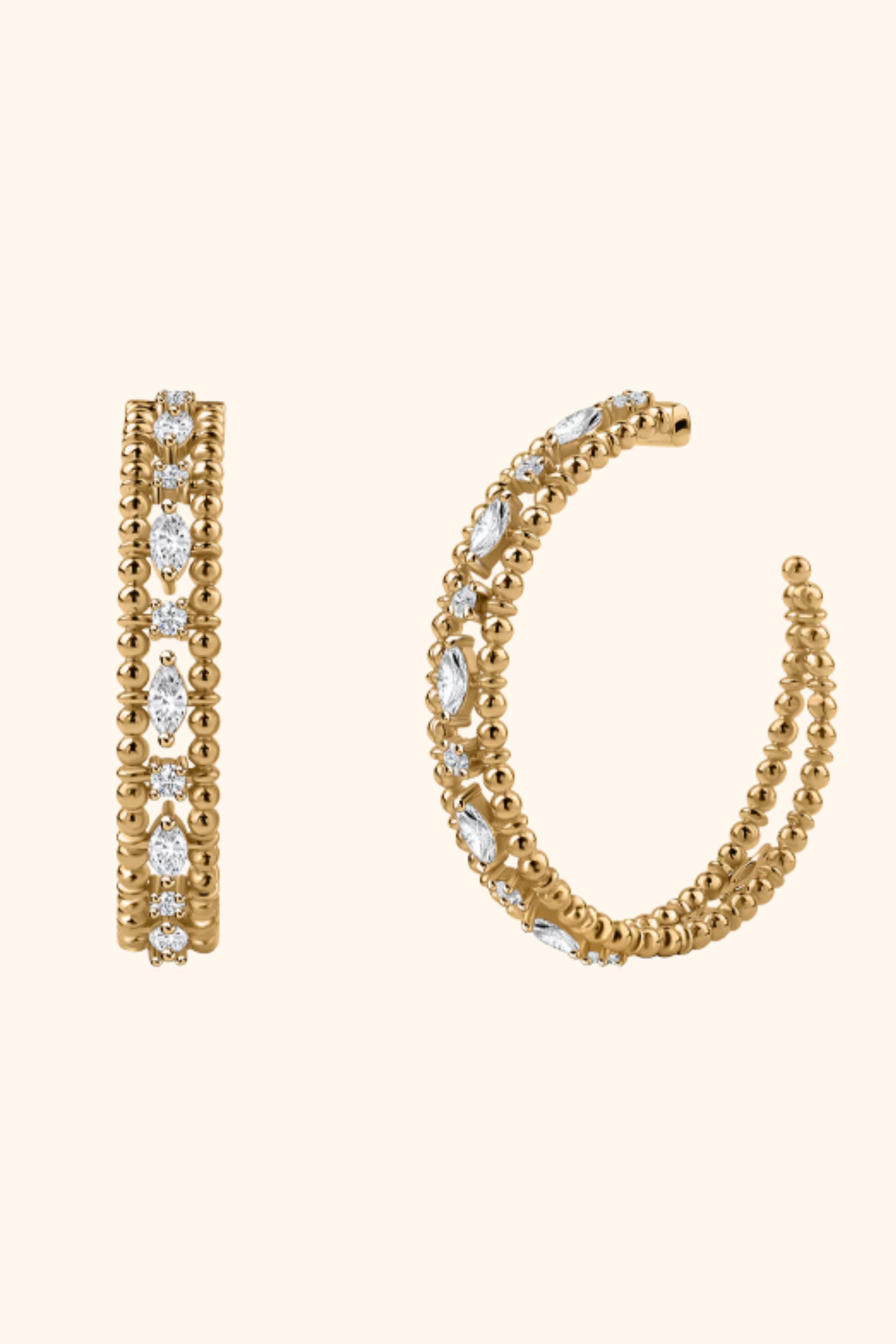 Vintage Teardrop Hoops