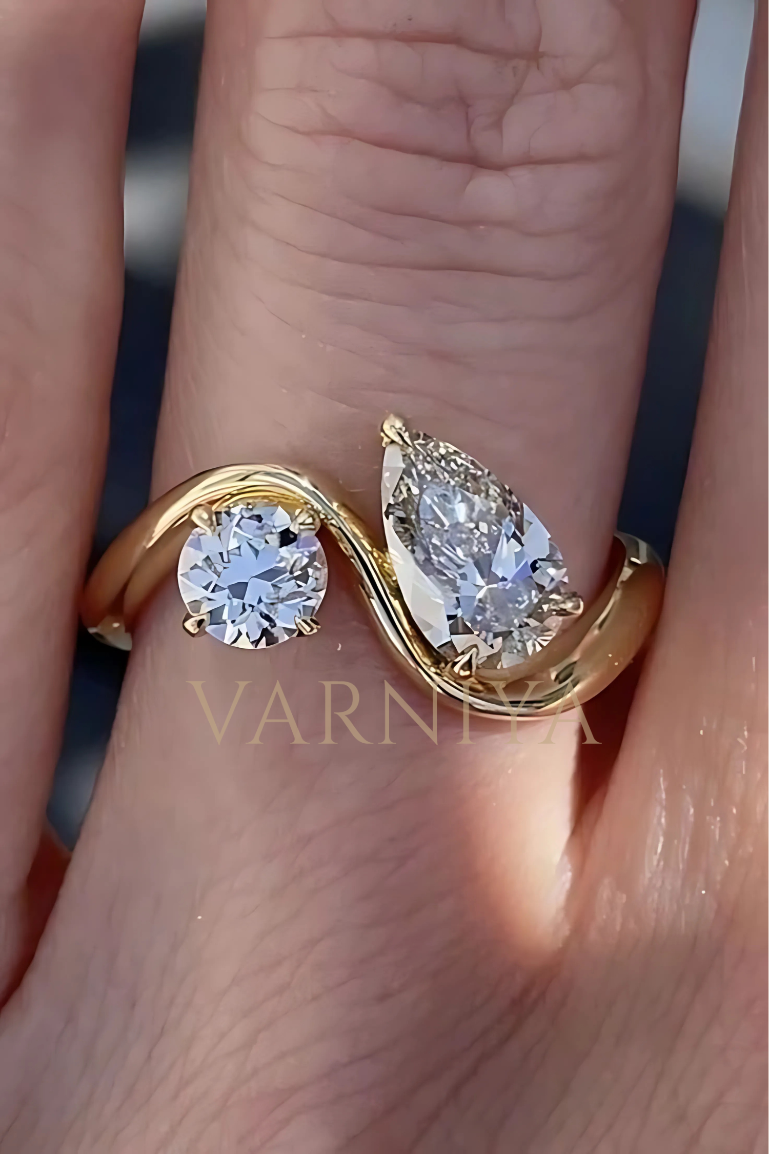 Grand Trace Toi Et Moi Ring