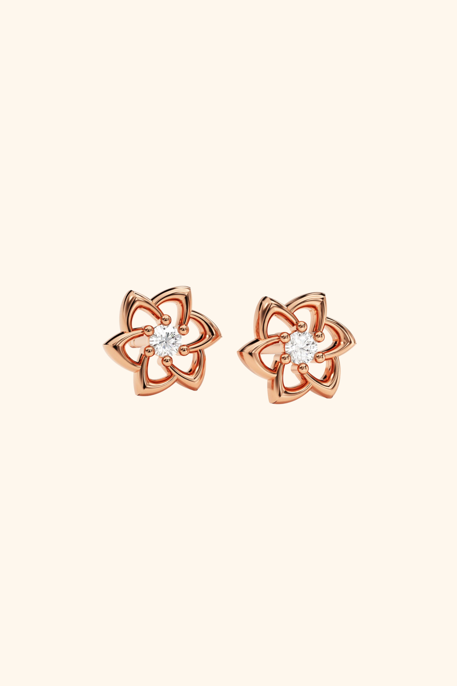 Floral Diamond Studs