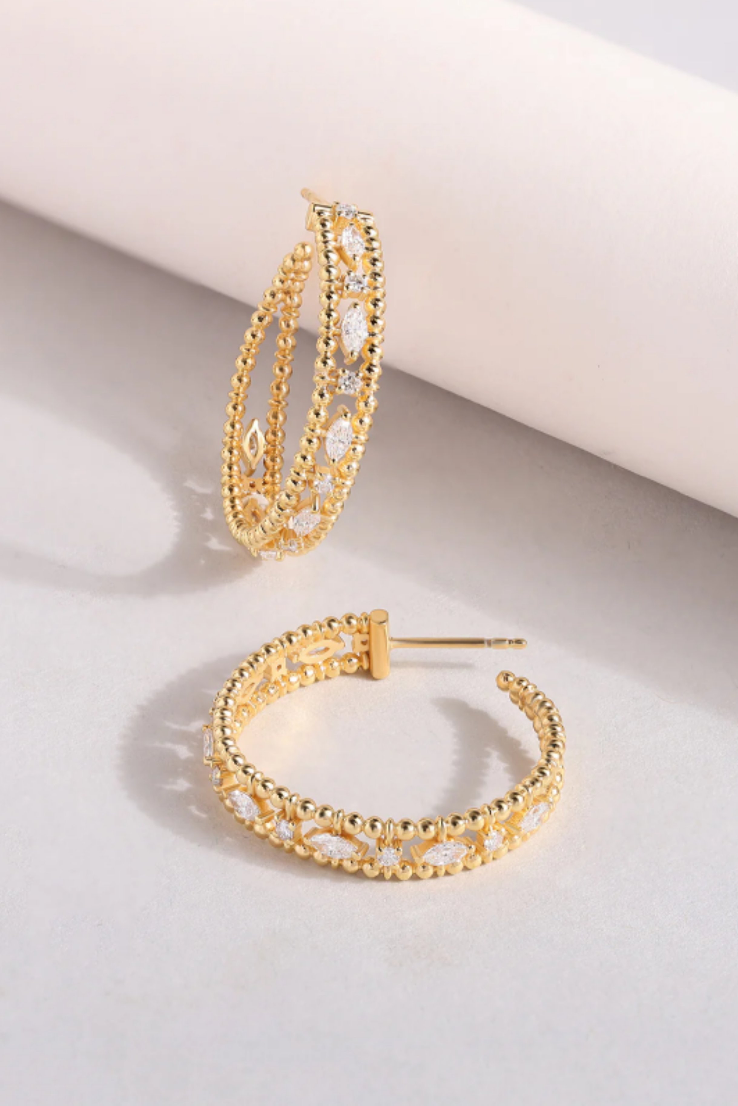 Vintage Teardrop Hoops