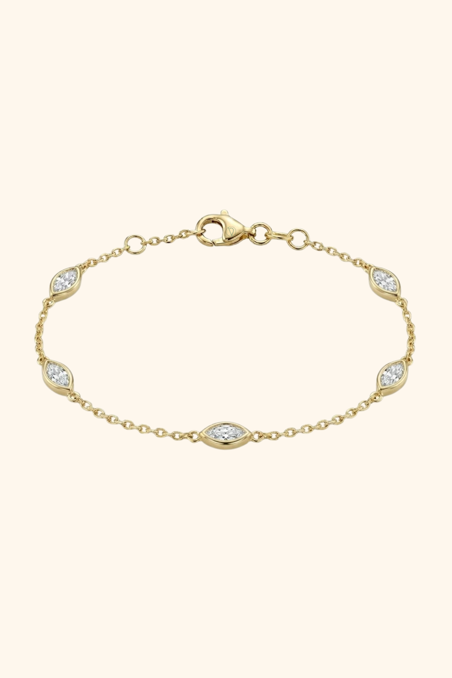 Marquise Bezel Station Bracelet