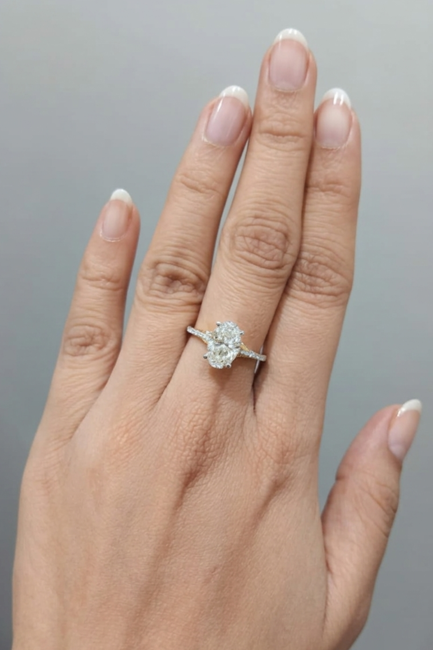 2.01 Ct Valentina's Radiance Studded Basket Pave Ring in Ring Size 14