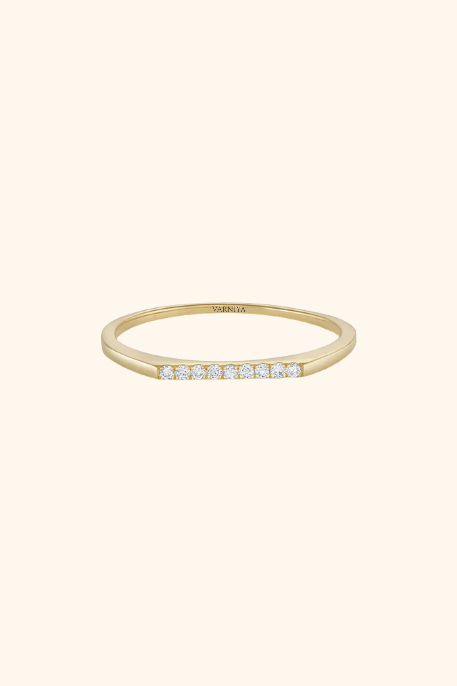 Bar-Style Diamond Ring