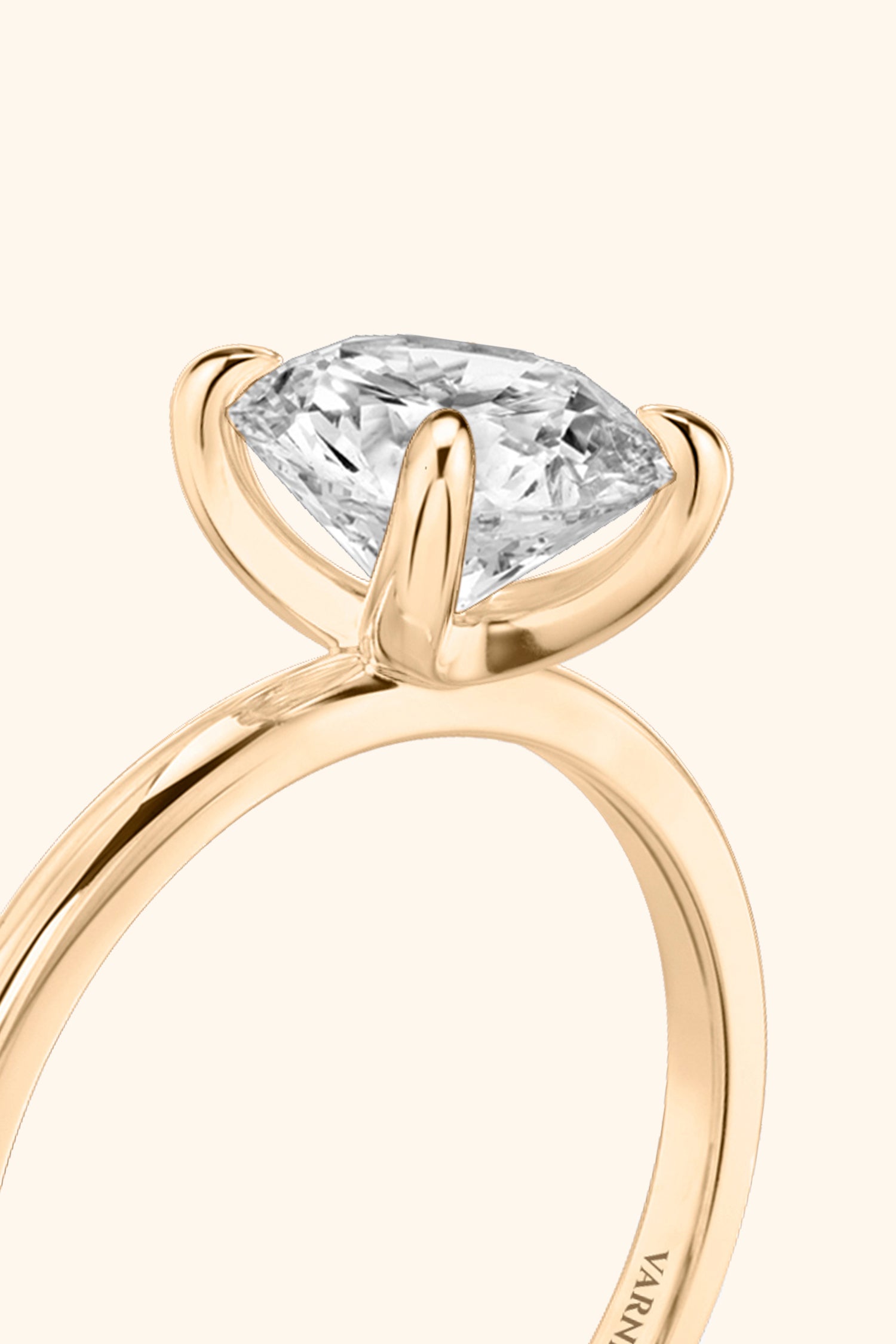 4 Prong Classic Grace Ring with Round Brilliant Solitaire