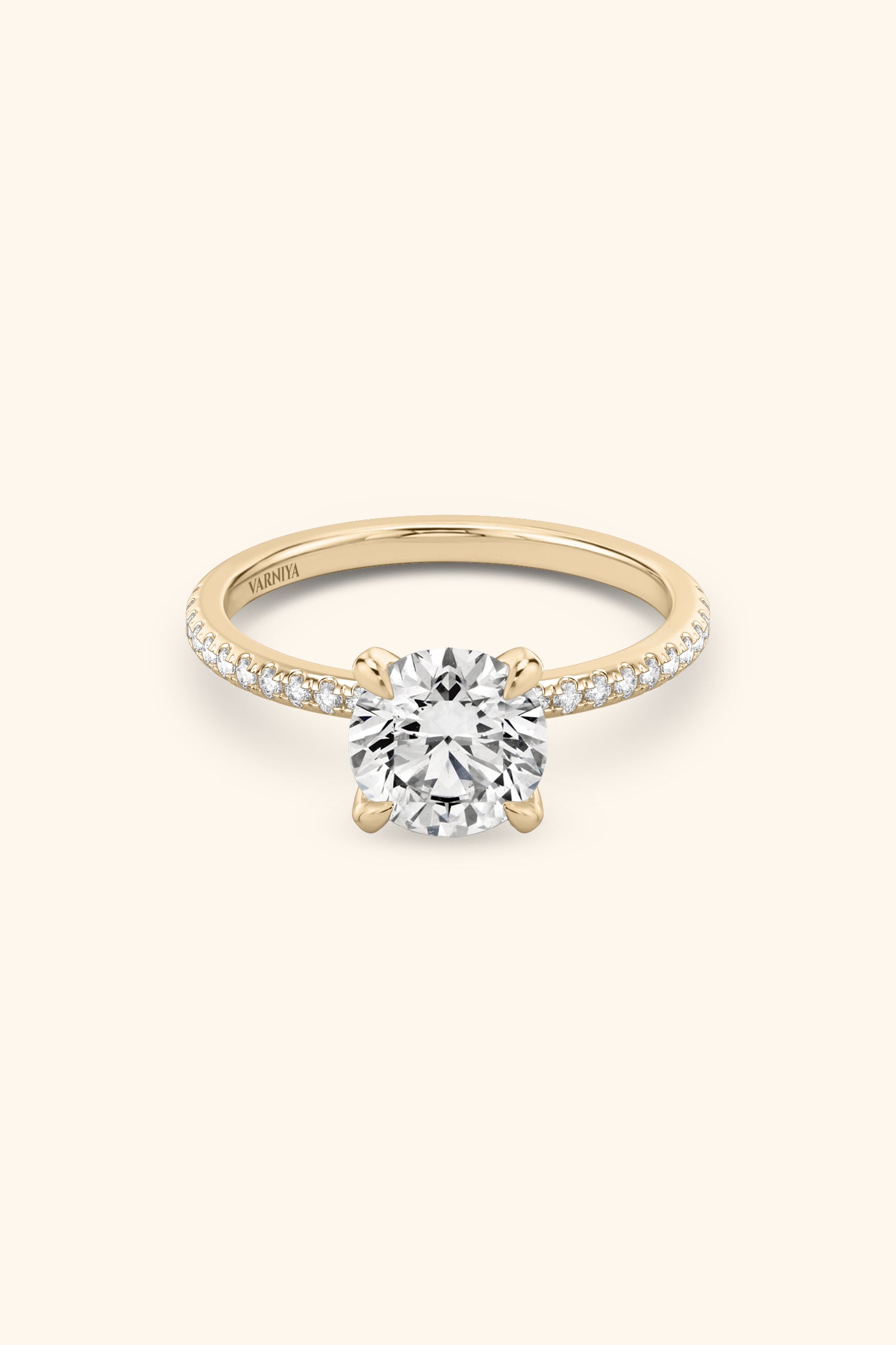 4 Prong Classic Grace Round Brilliant Solitaire