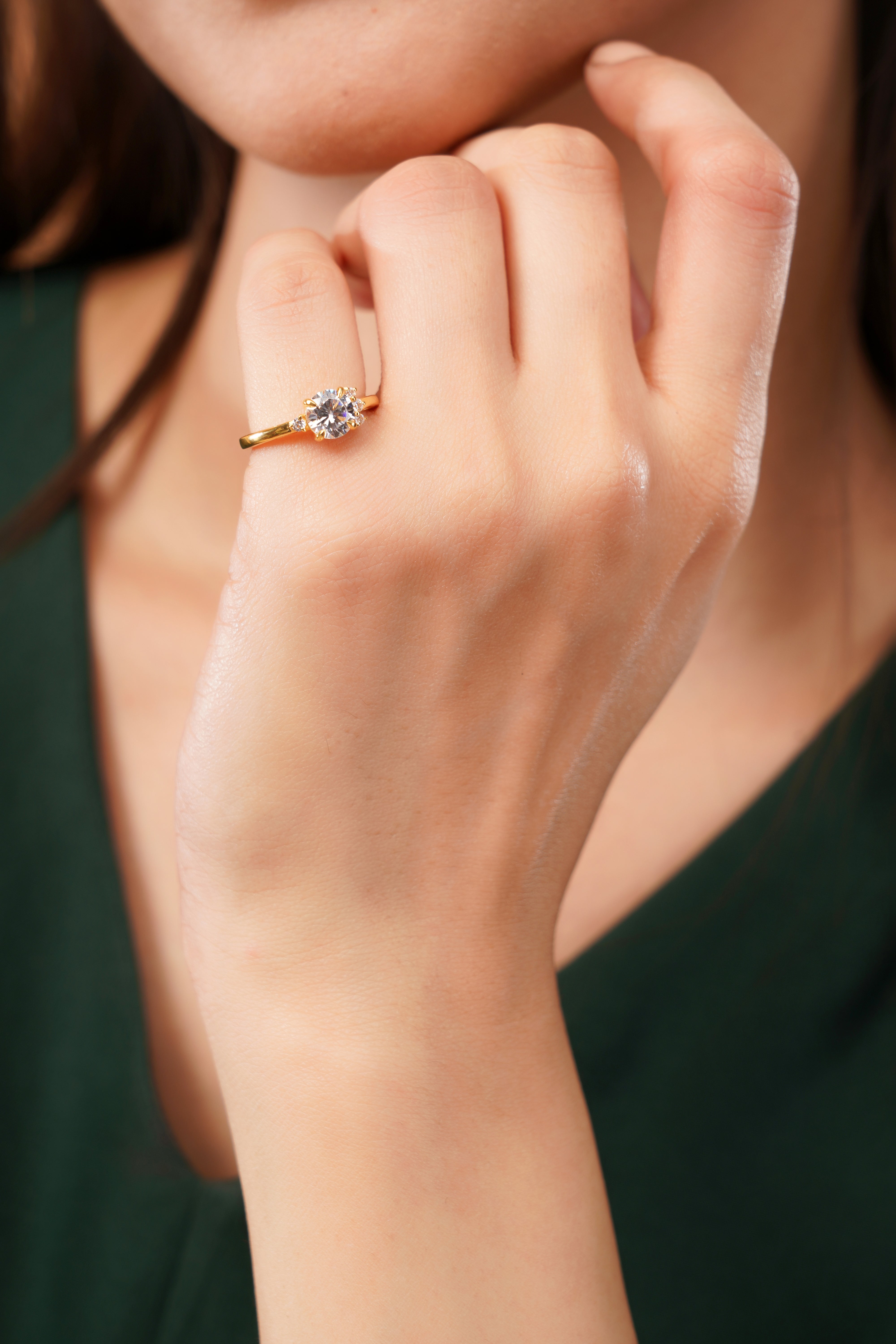 Estrella Cluster Engagement Ring