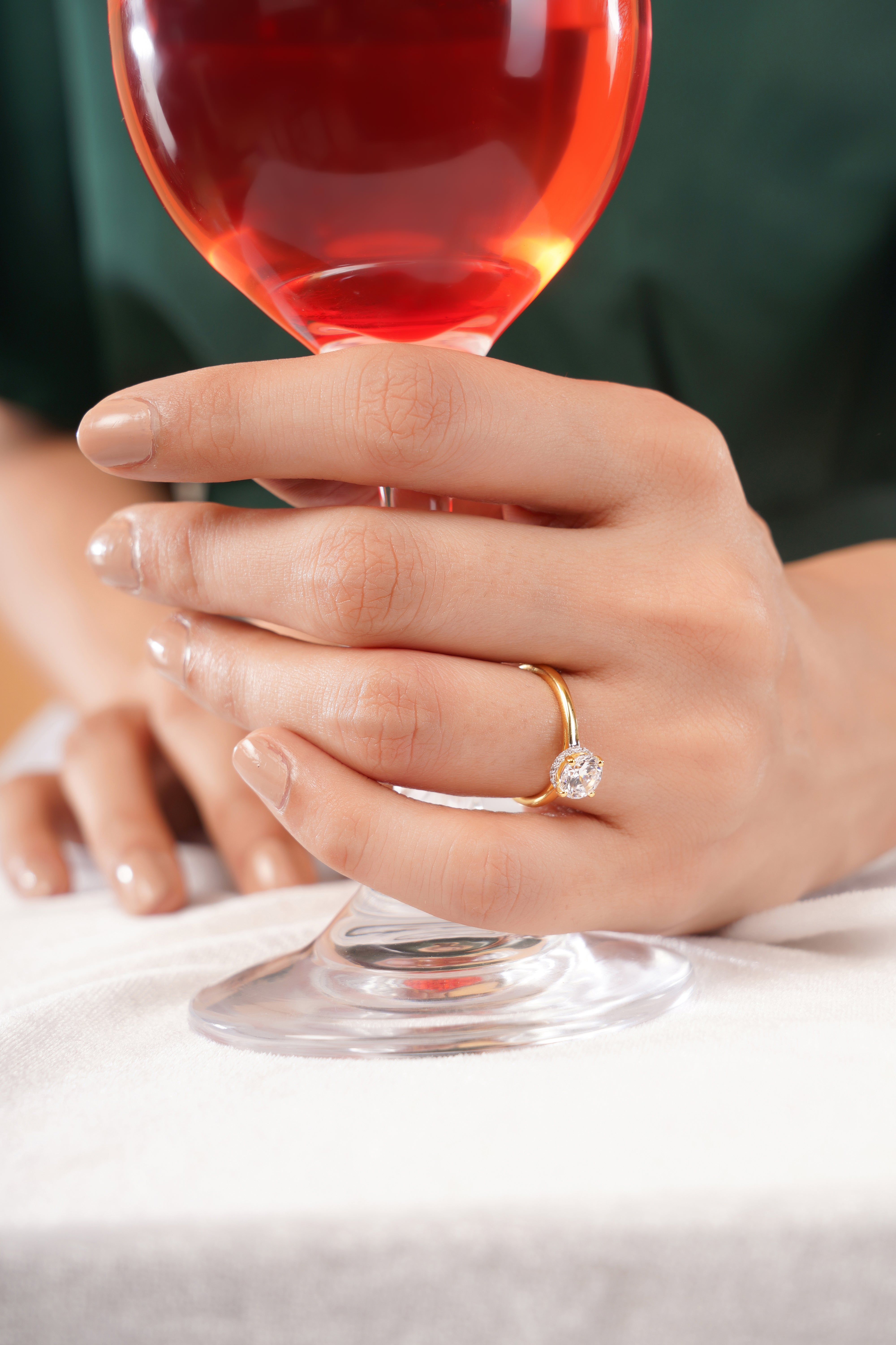 Aveline Cushion Cut Solitaire Engagement Ring