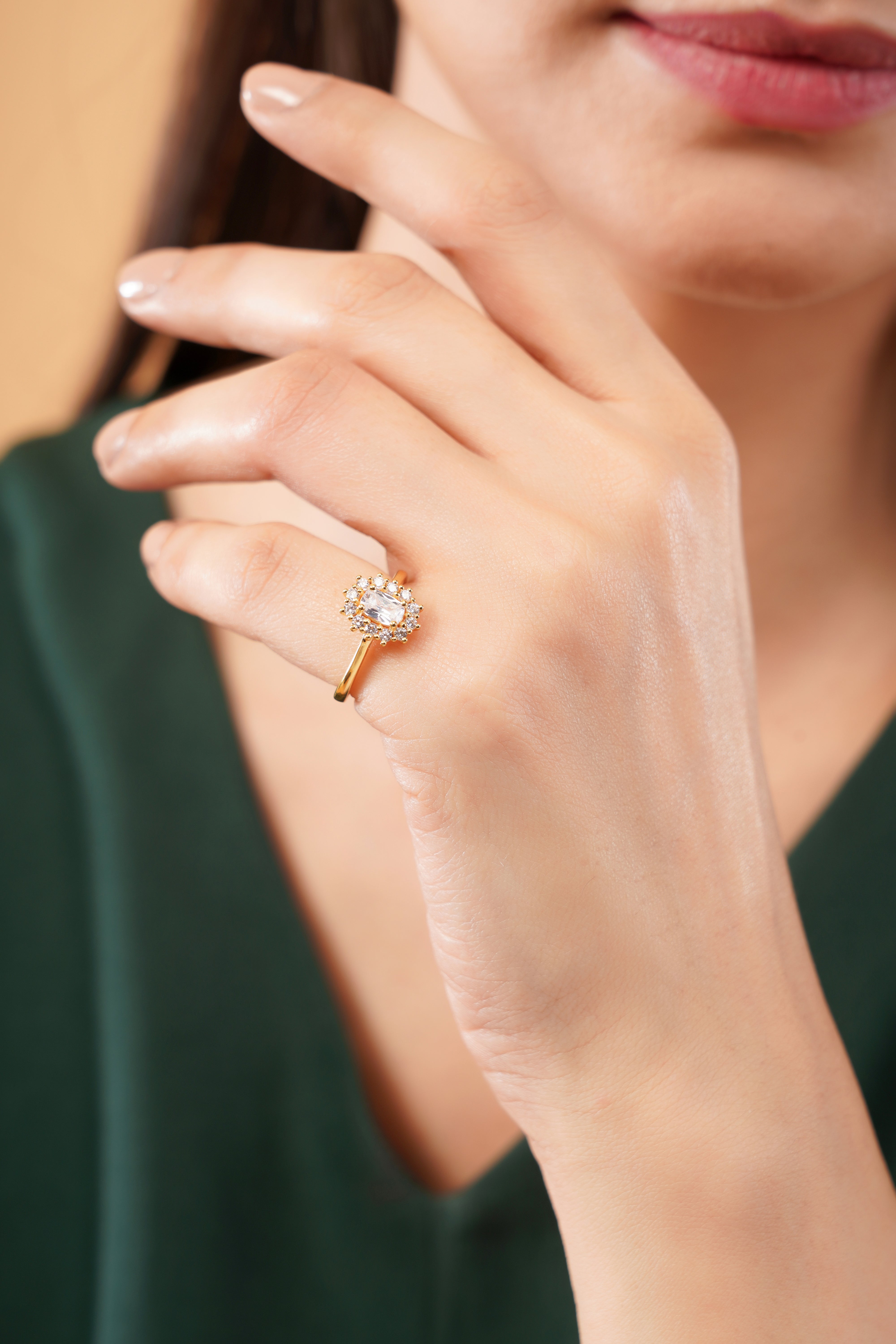 Regalia Floral Cluster Engagement Ring