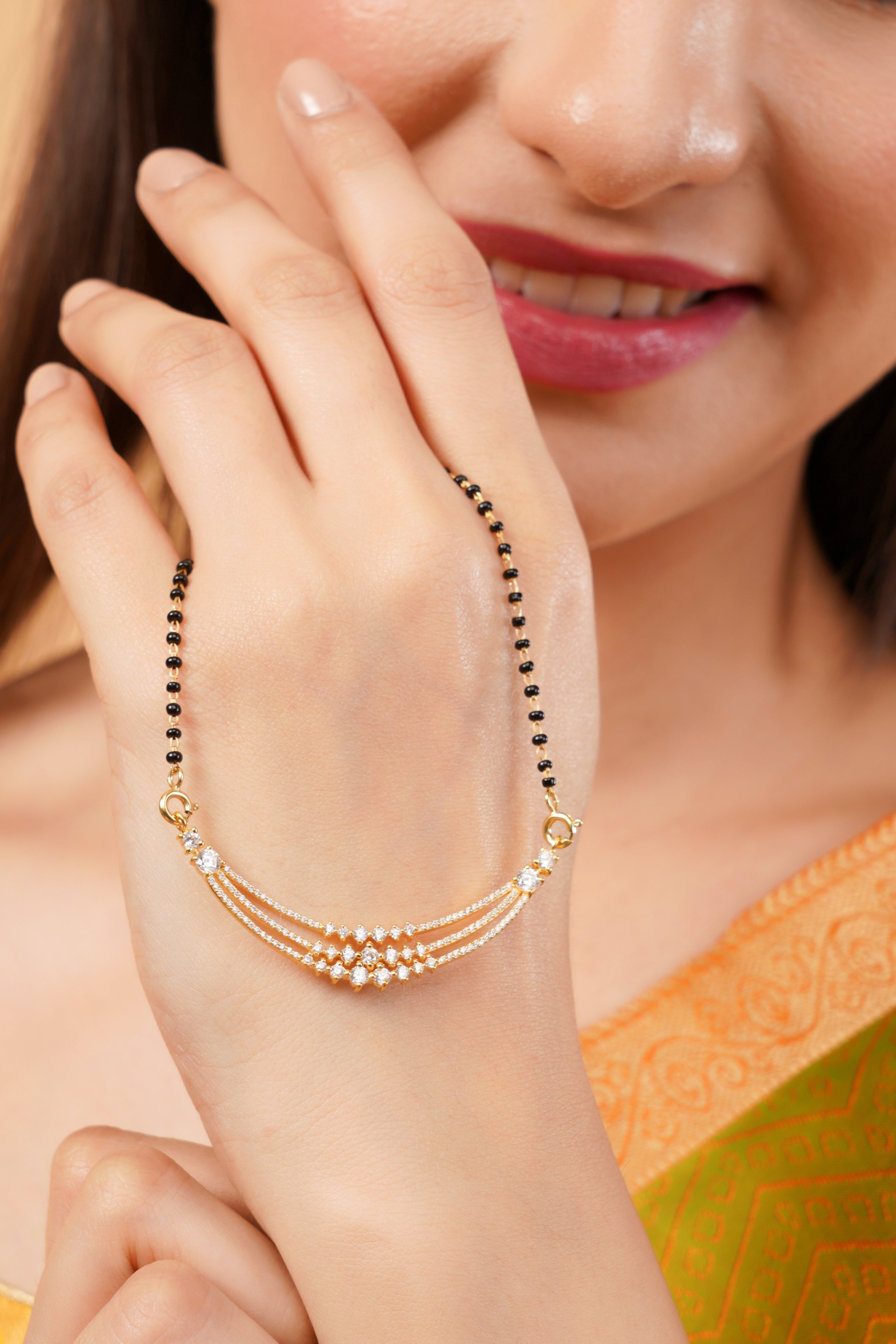 The Trinity Sparkle Mangalsutra