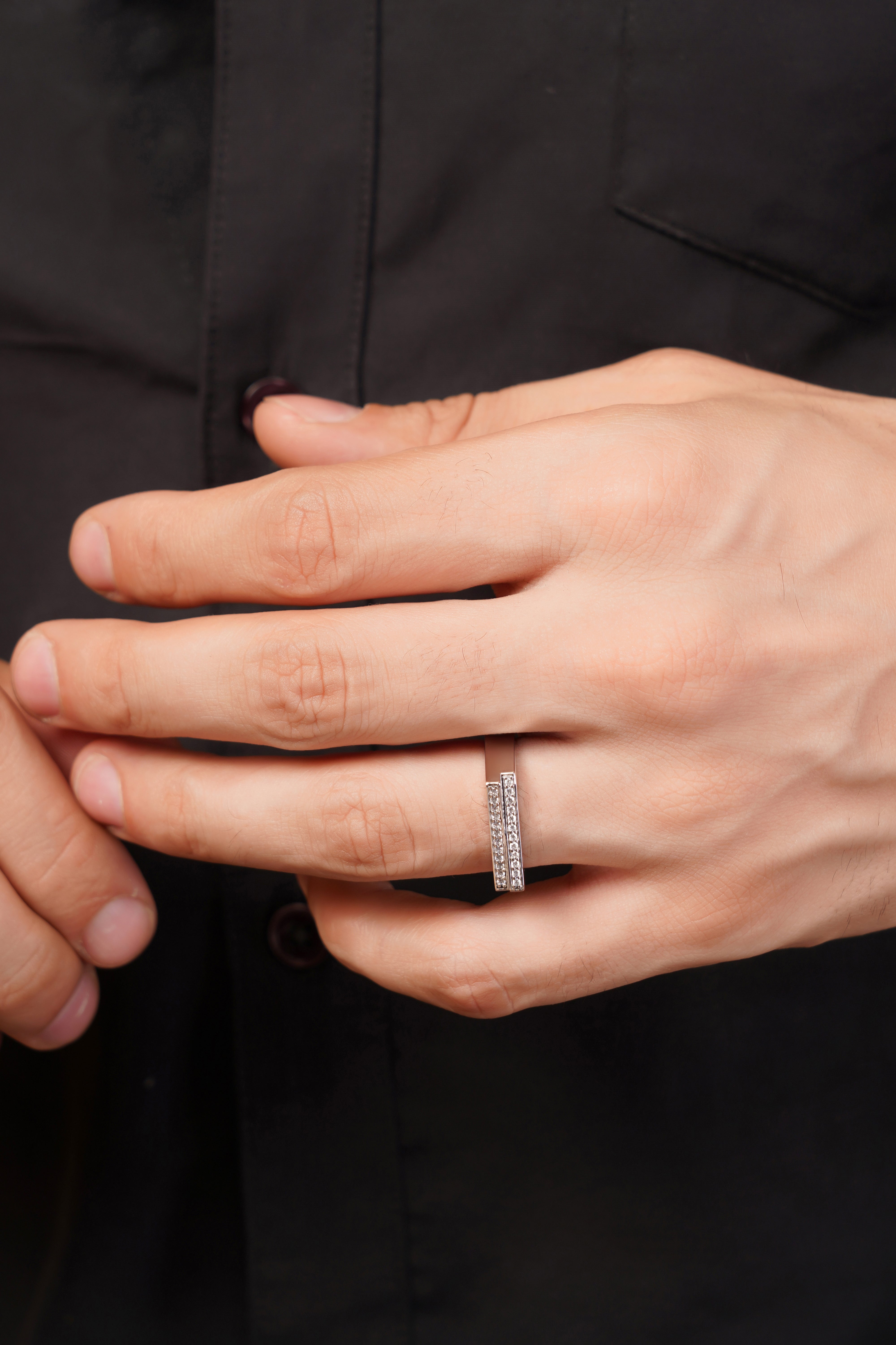 Everly Pavé Band with Round Diamonds