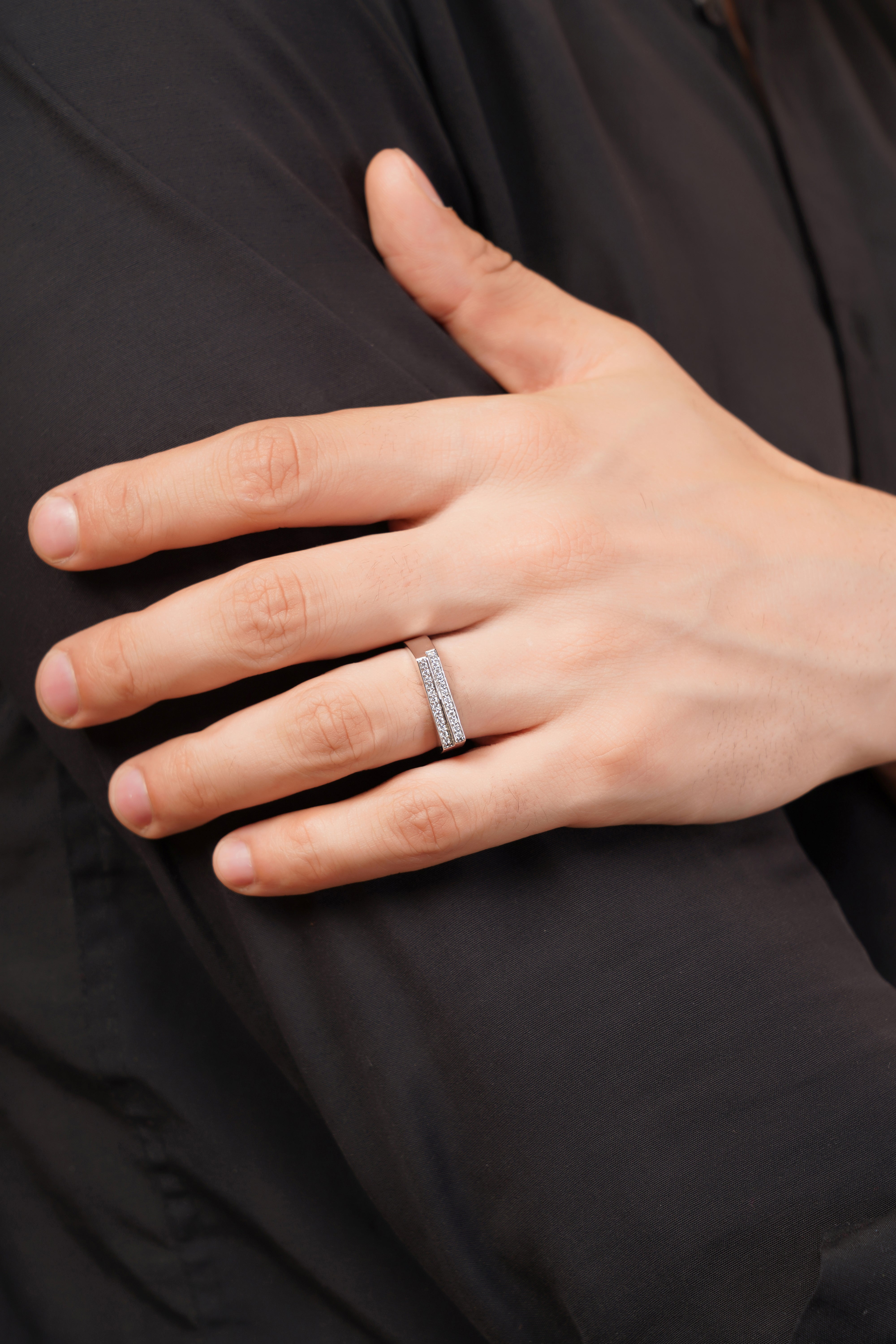 Everly Pavé Band with Round Diamonds