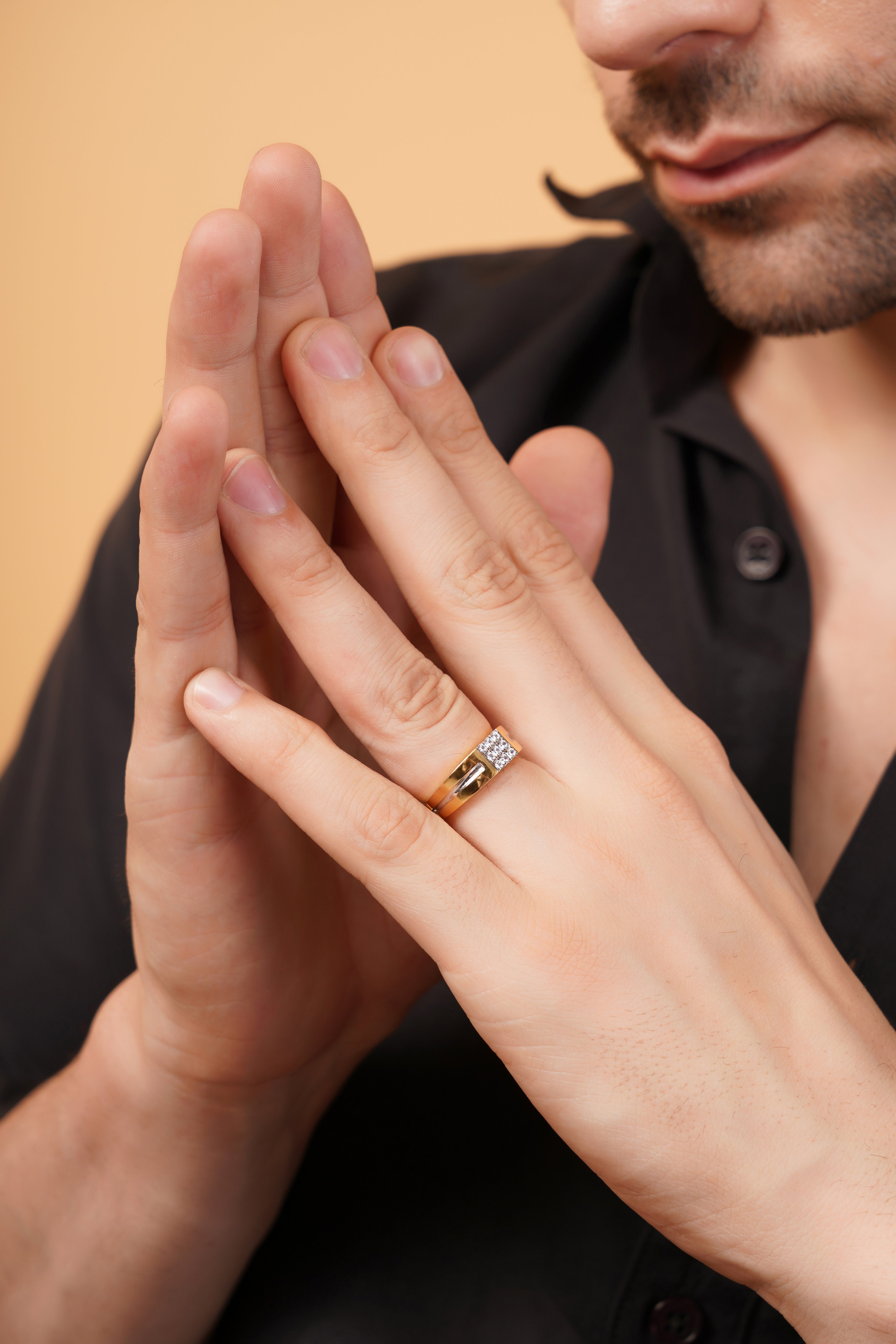 MIDAS CLASSIC 9 STONES MEN'S RING