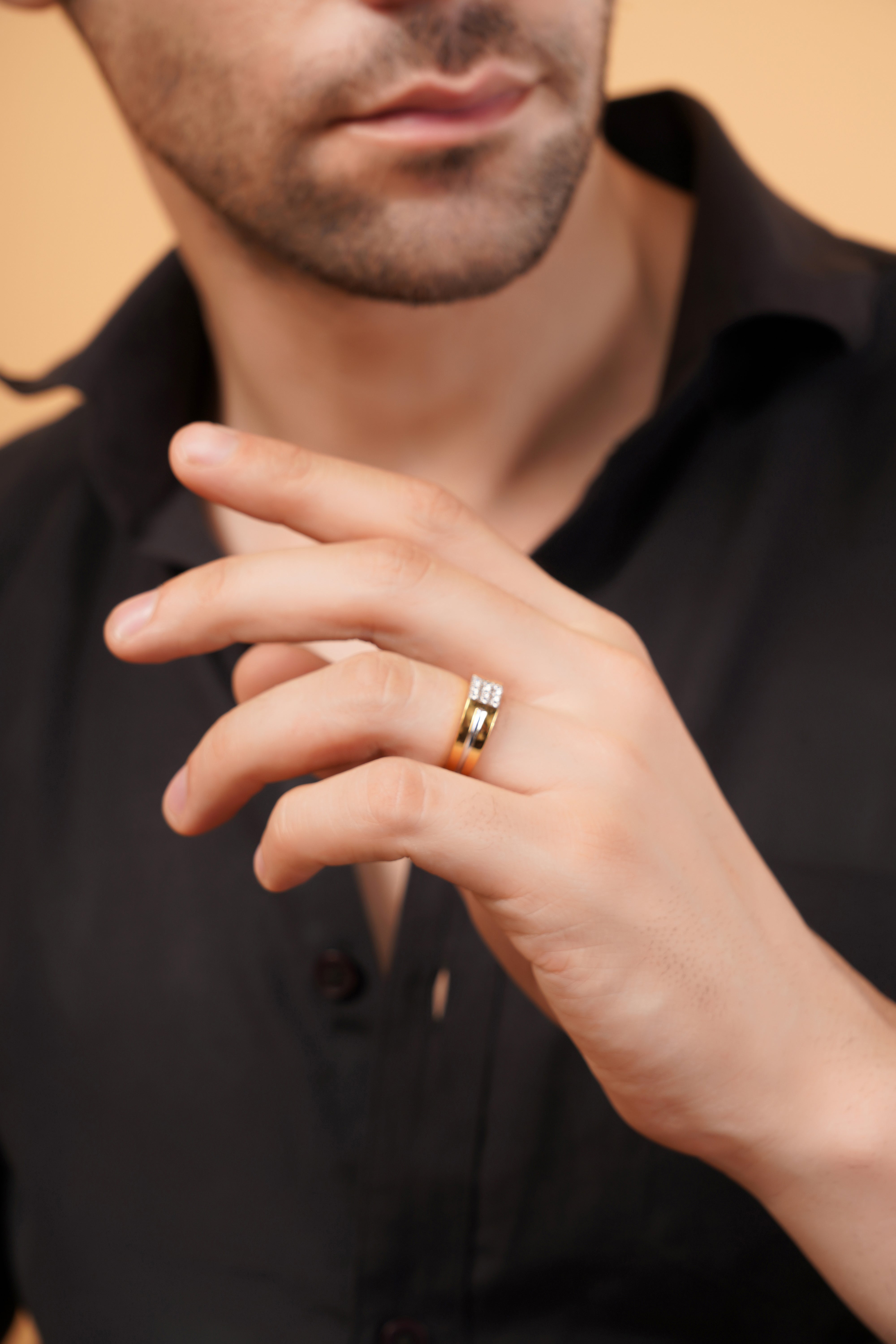 MIDAS CLASSIC 9 STONES MEN'S RING