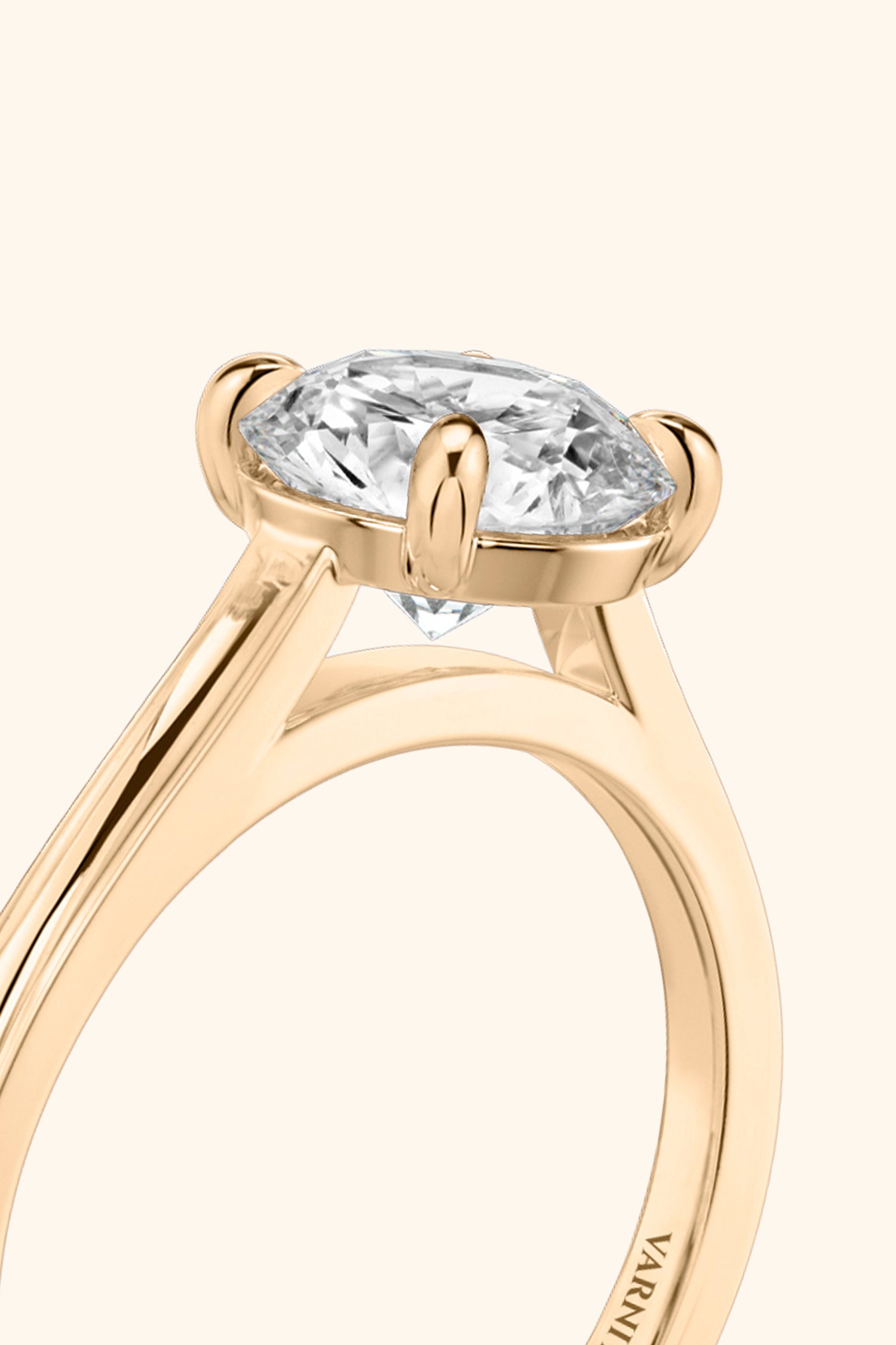 Gopuram Dome with a Round Brilliant Solitaire