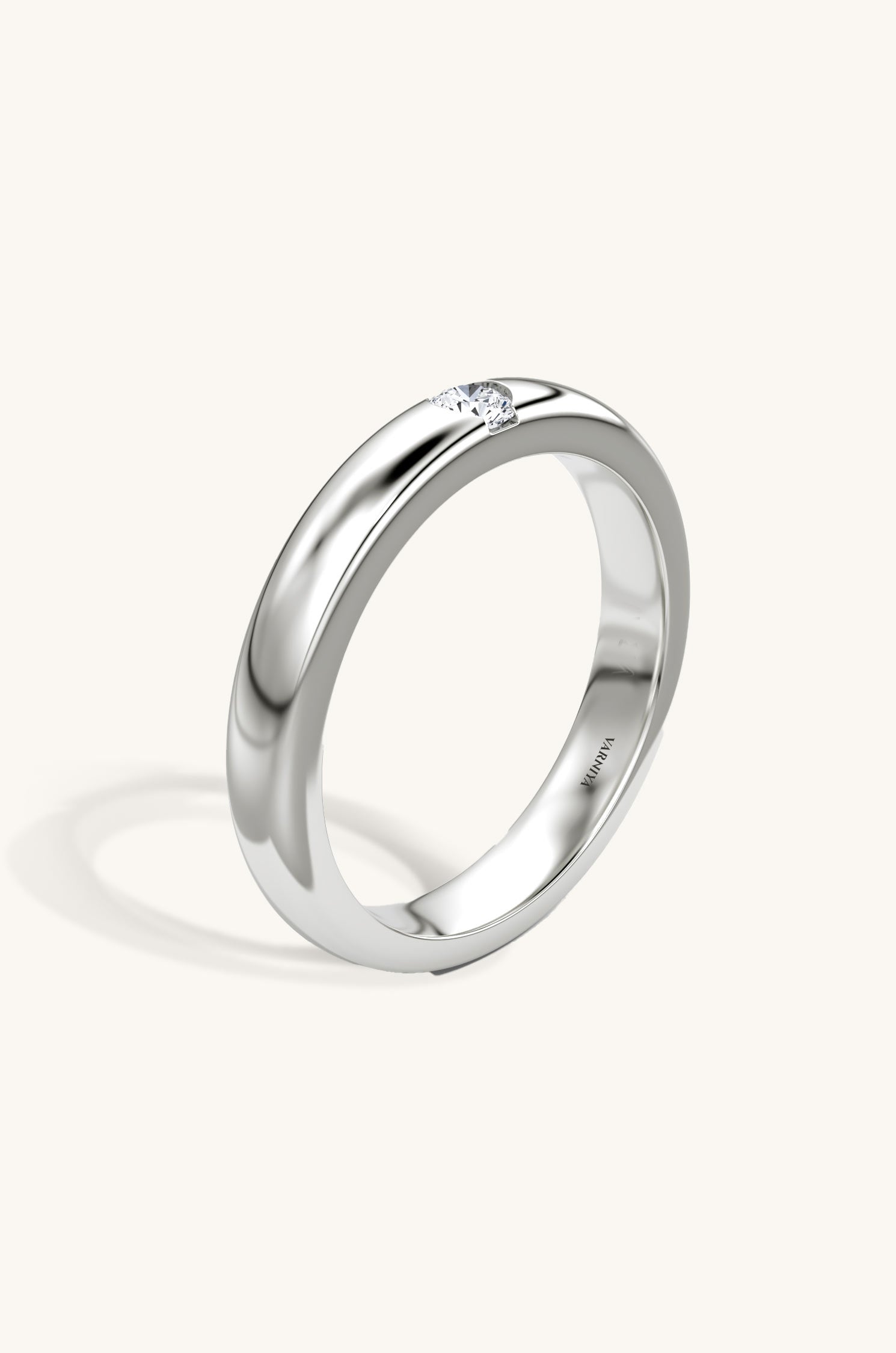 Catarina Men's Round Brilliant Solitaire Band