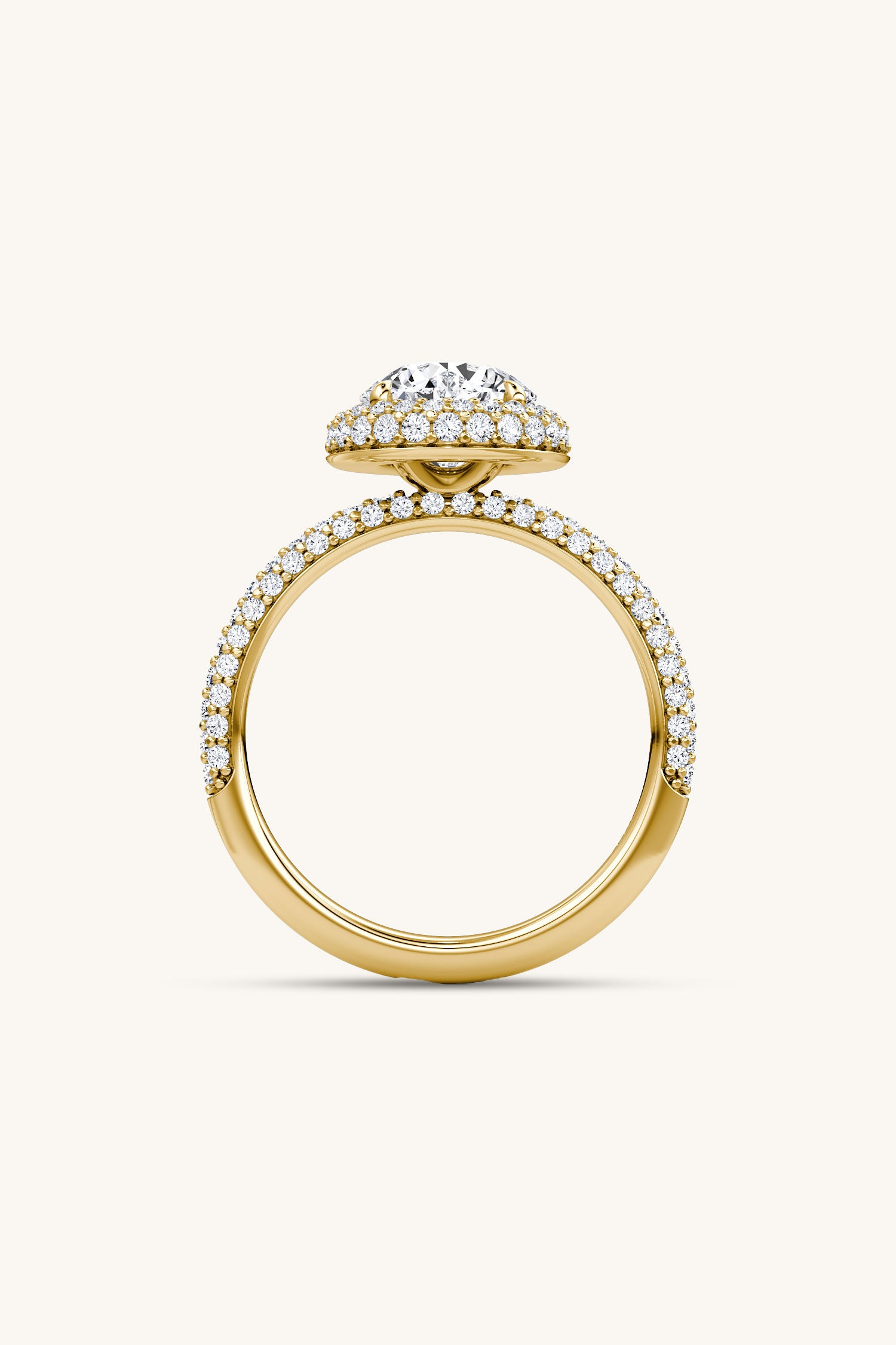 Ana Dome Round Solitaire Engagement Ring